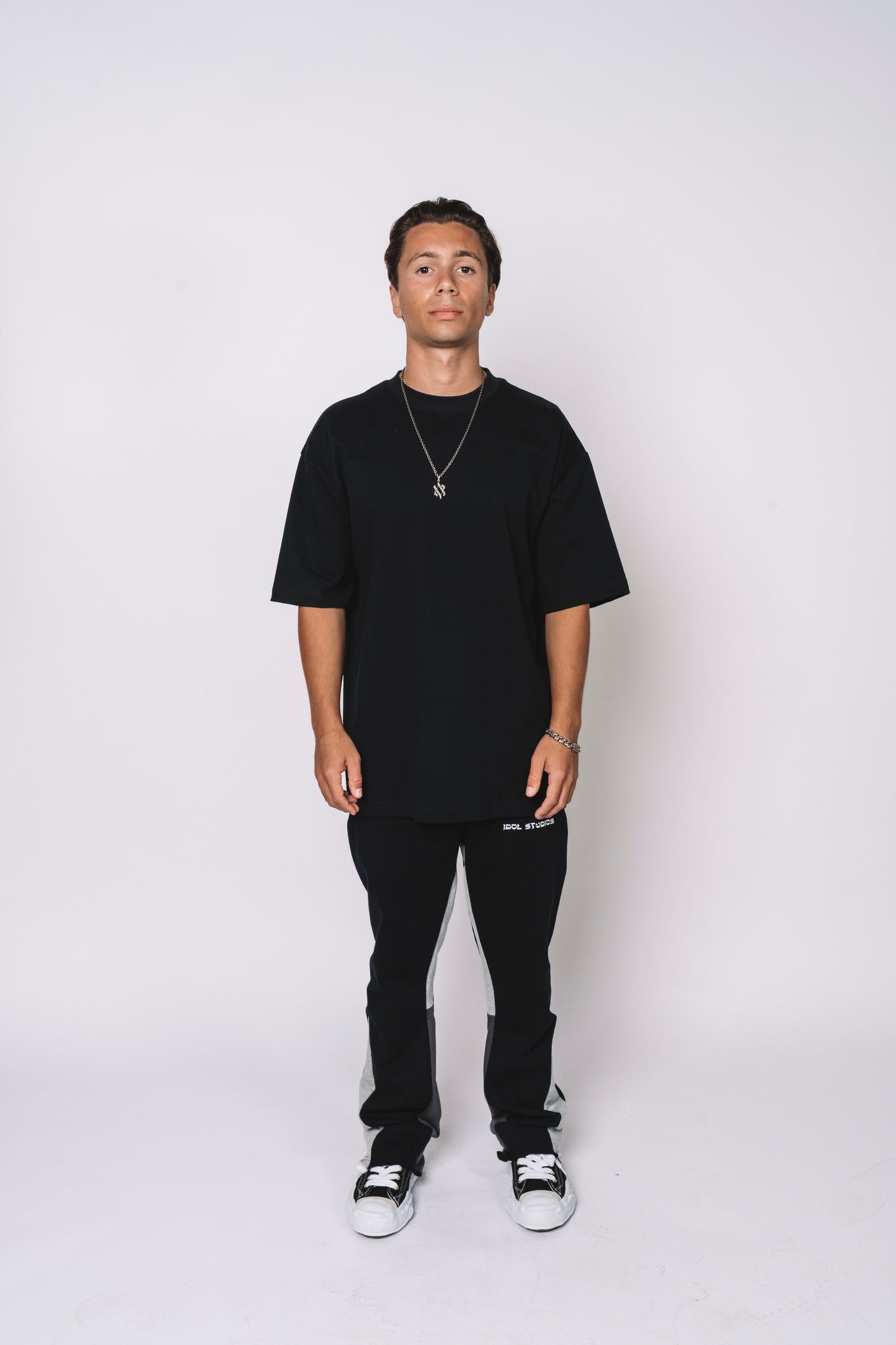 Flare sweatpants - black