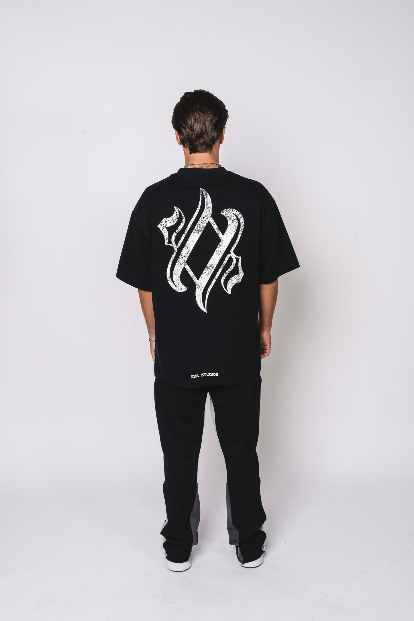 Flare sweatpants - black