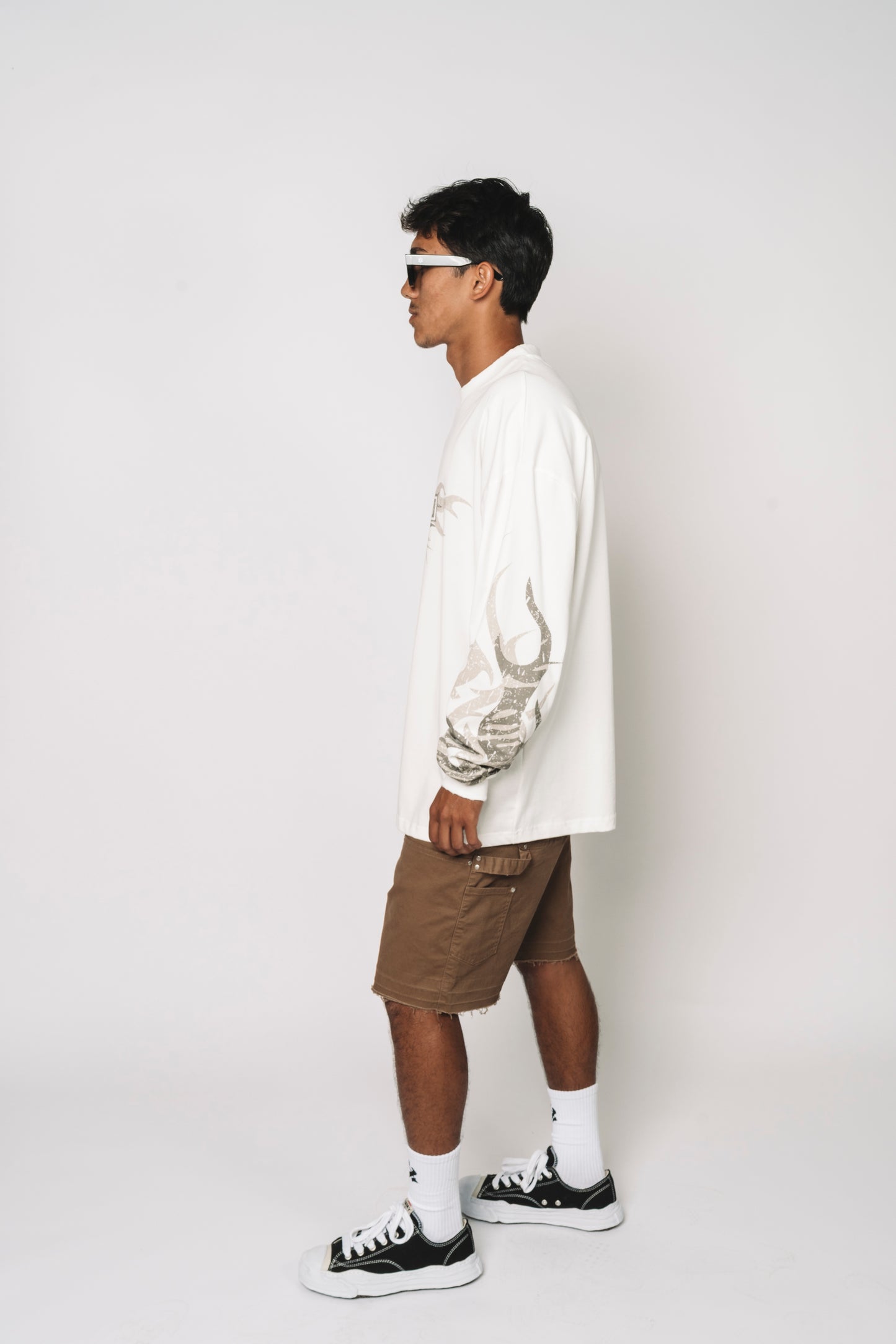 Carpenter shorts - washed tan