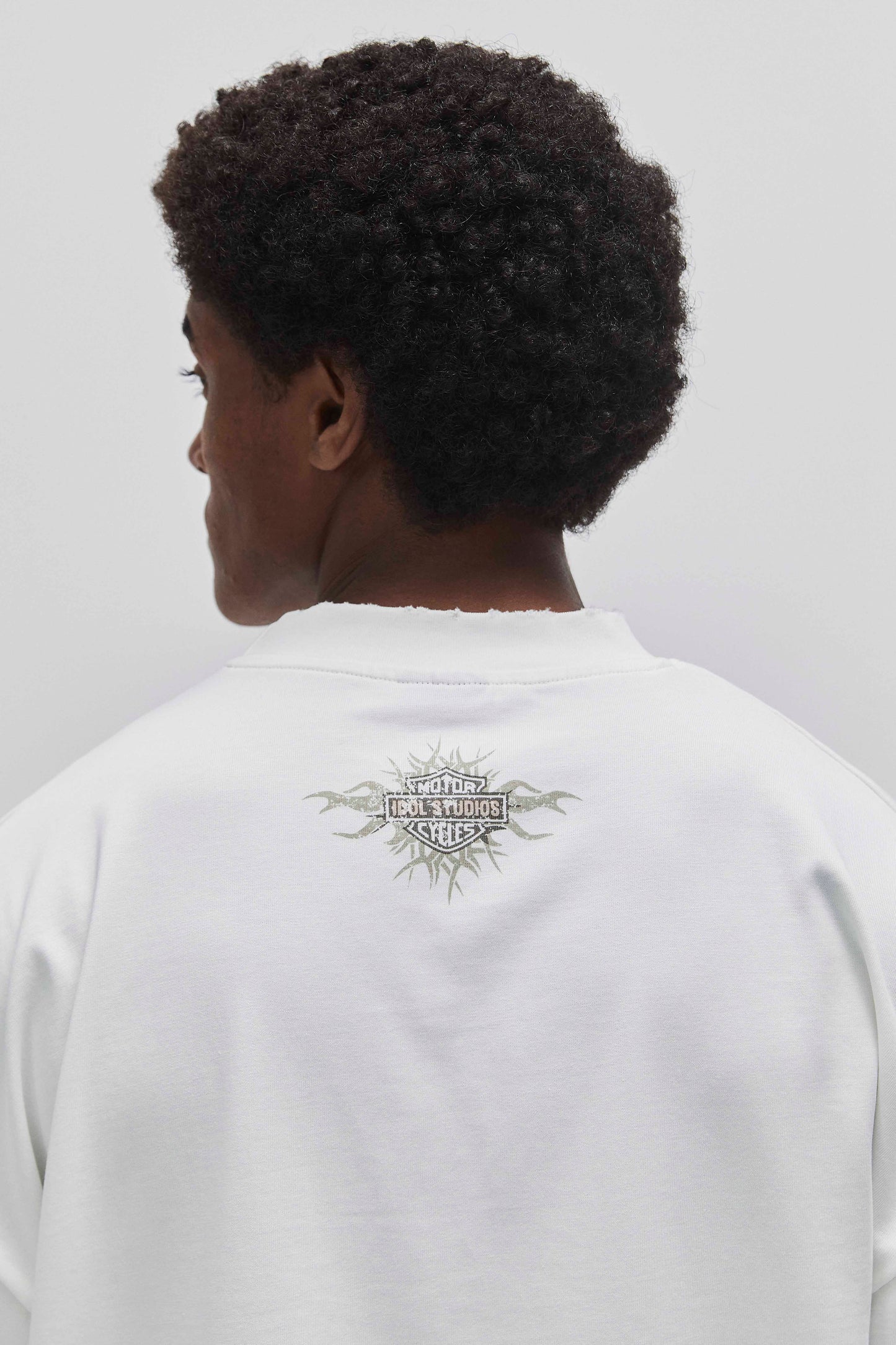 Motorcycle idol long sleeve shirt - stone