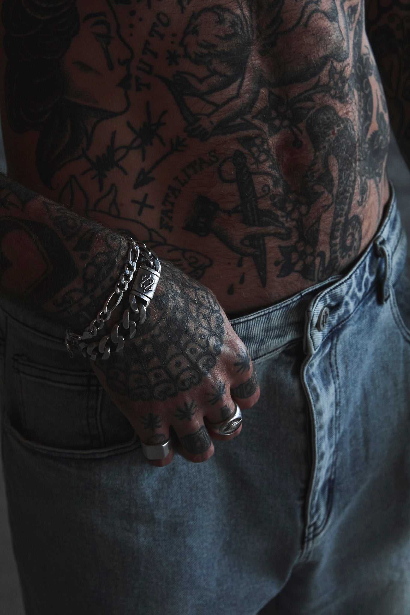 Washed blue denim IDOL STUDIOS