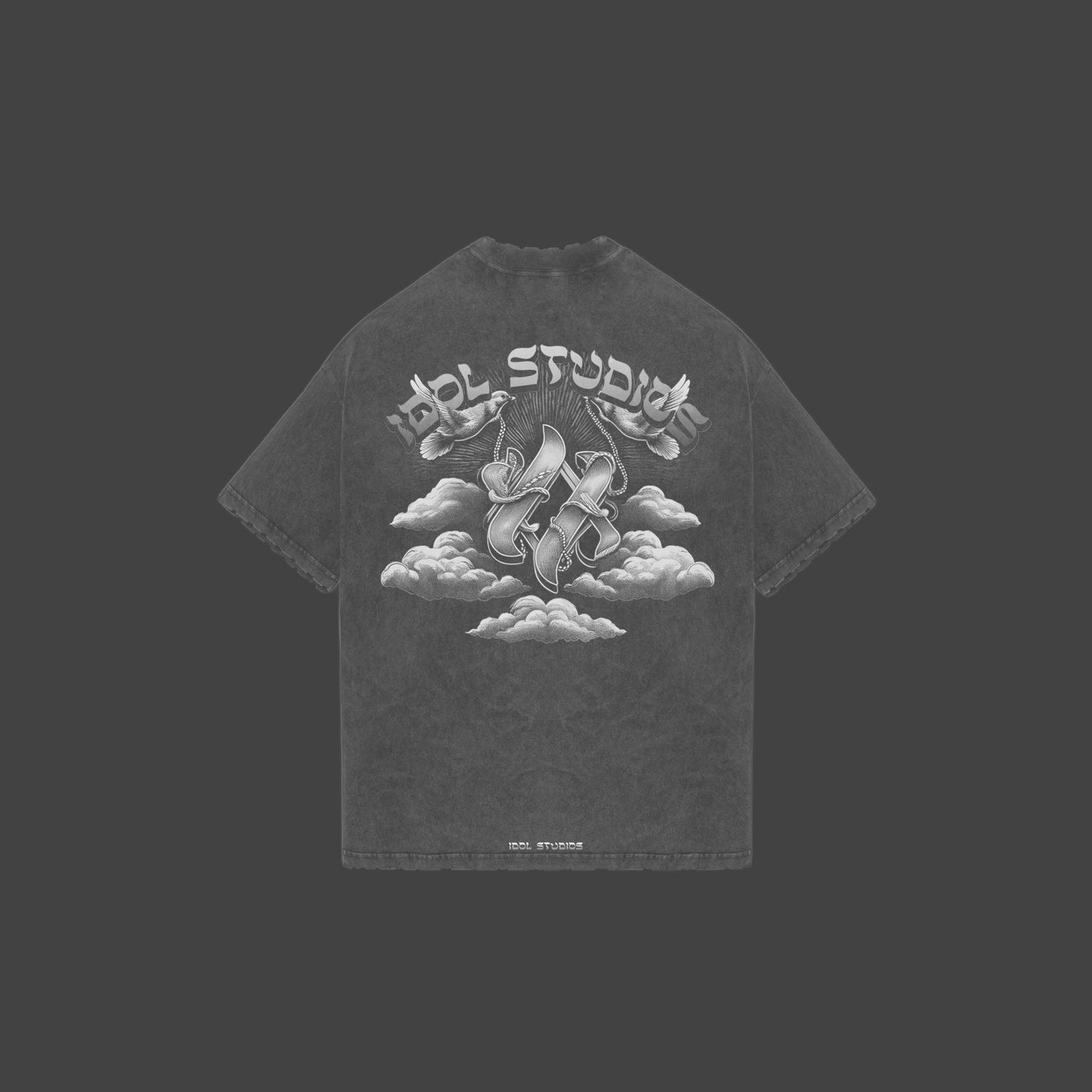 Finding peace - washed grey