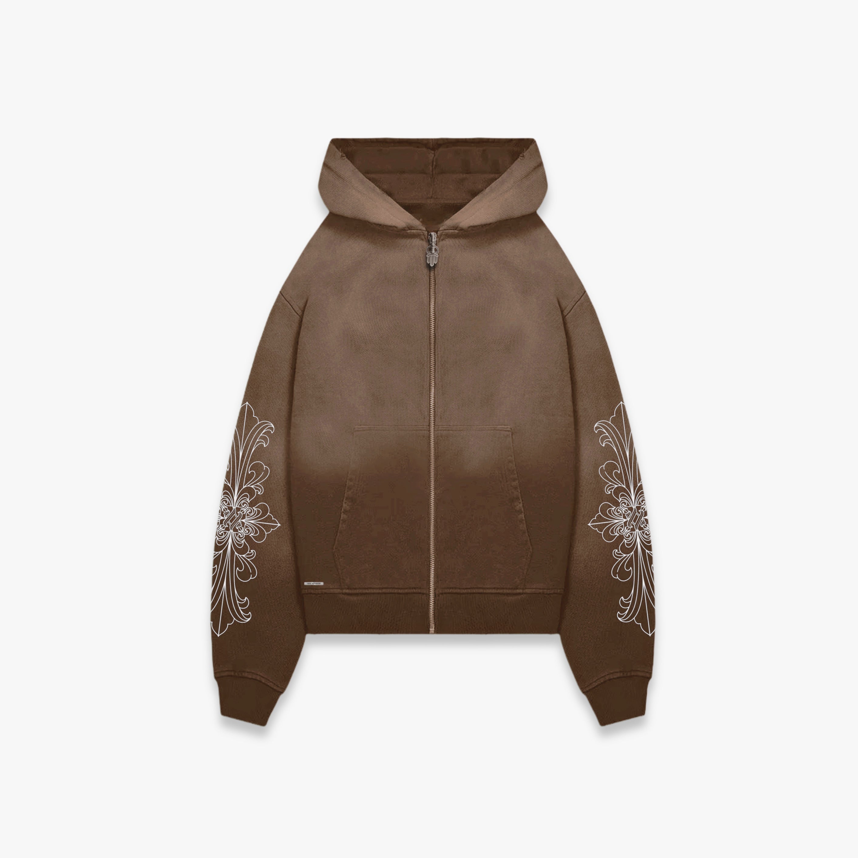 EARTH - BROWN ZIP HOODIE – IDOL STUDIOS