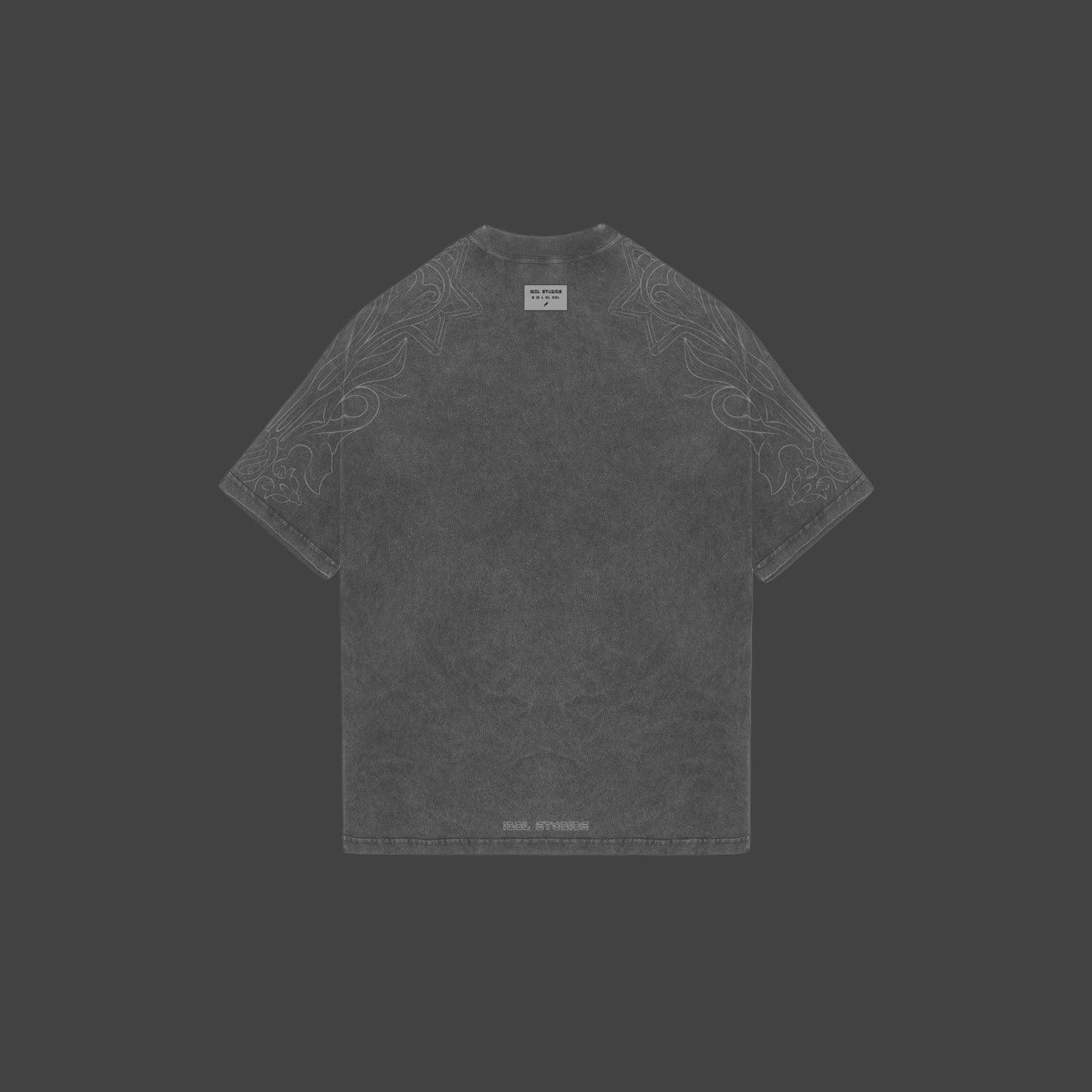 2 SIDED - WASHED BLACK