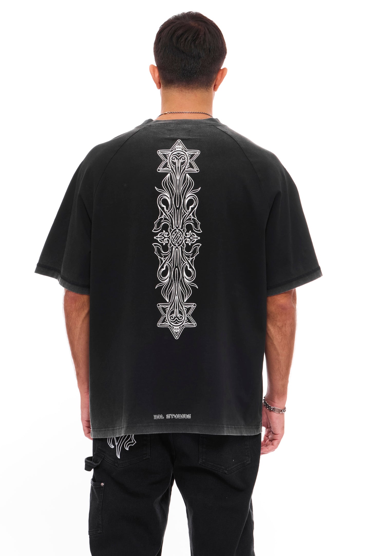 2 SIDED - WASHED BLACK