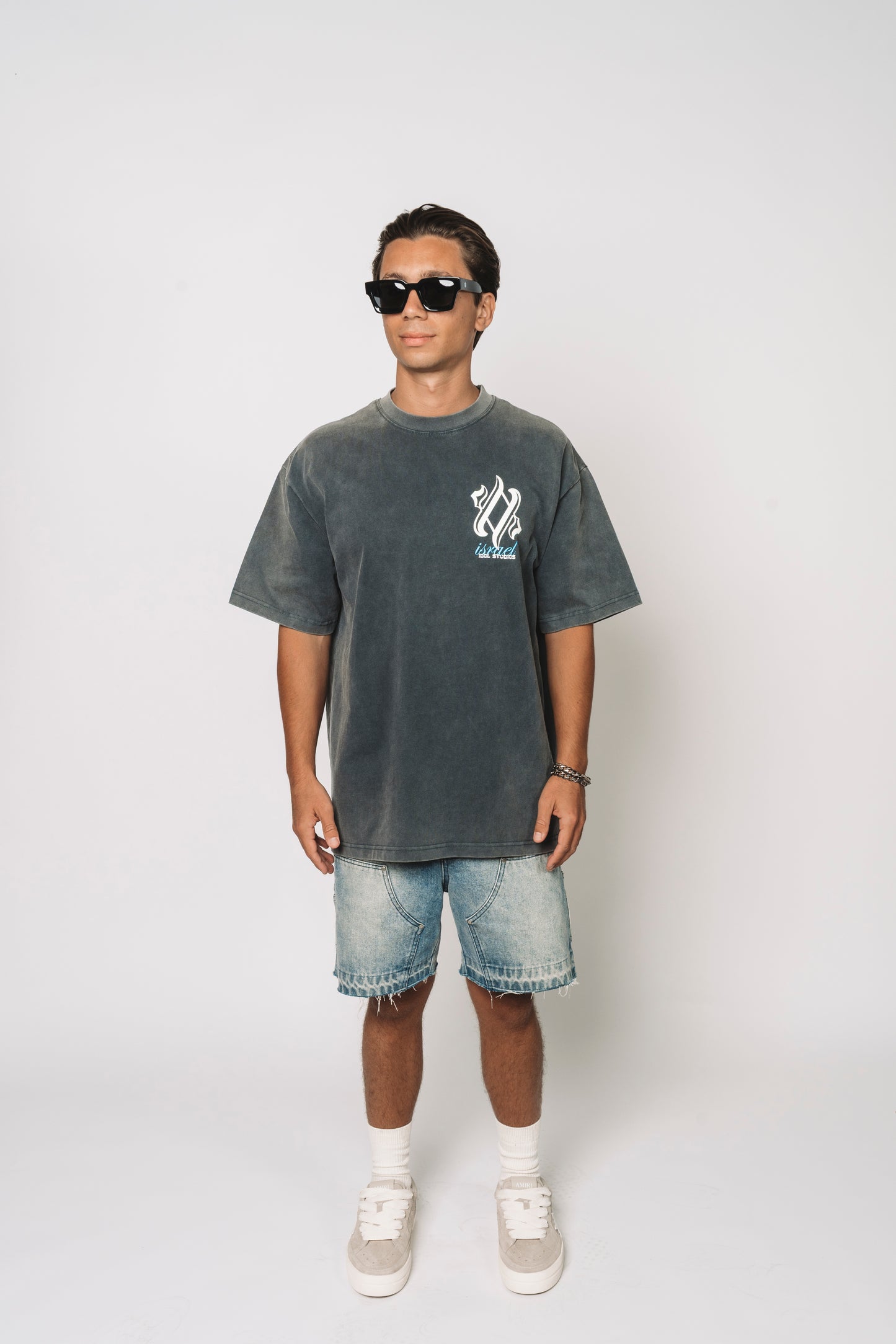 Israel T - washed grey