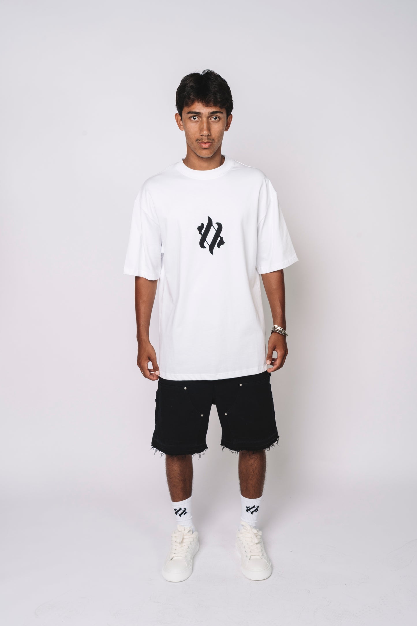 Carpenter denim shorts - black