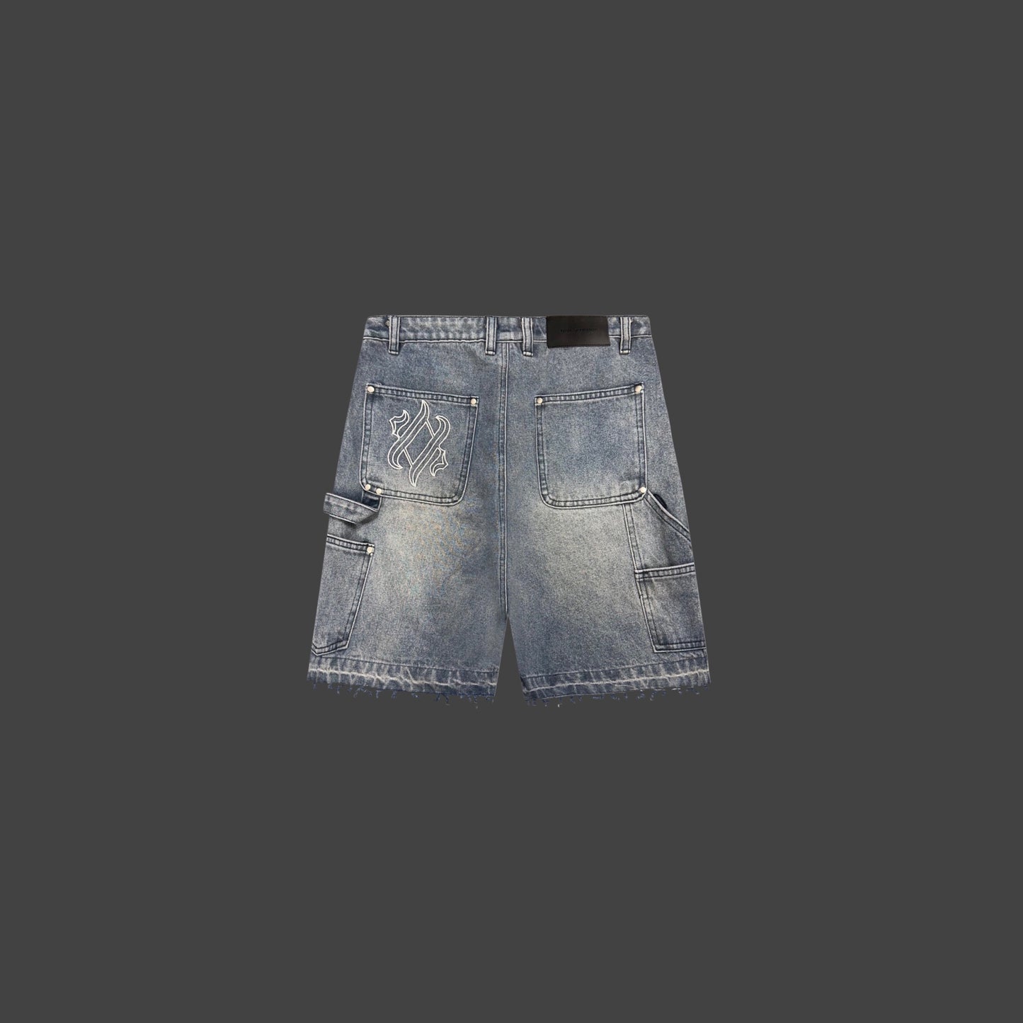Carpenter denim shorts - light blue