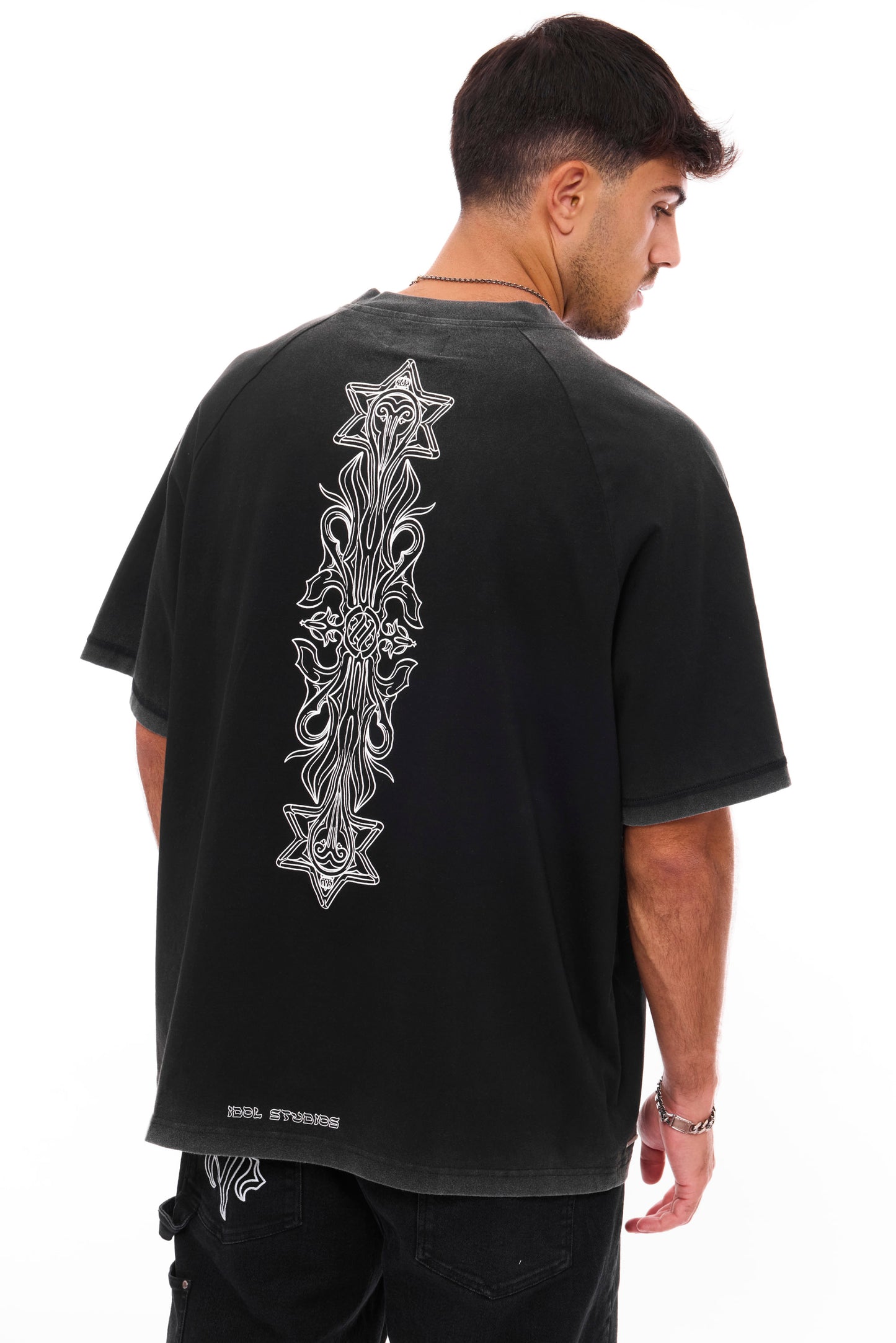 2 SIDED - WASHED BLACK