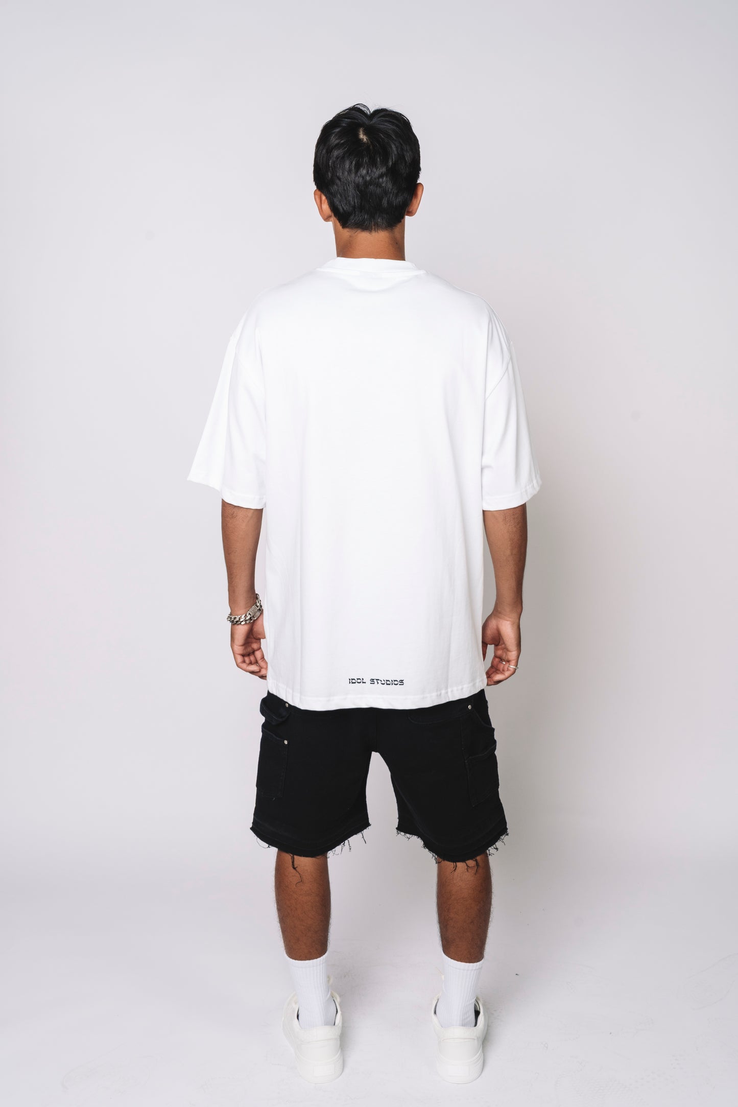 Carpenter denim shorts - black
