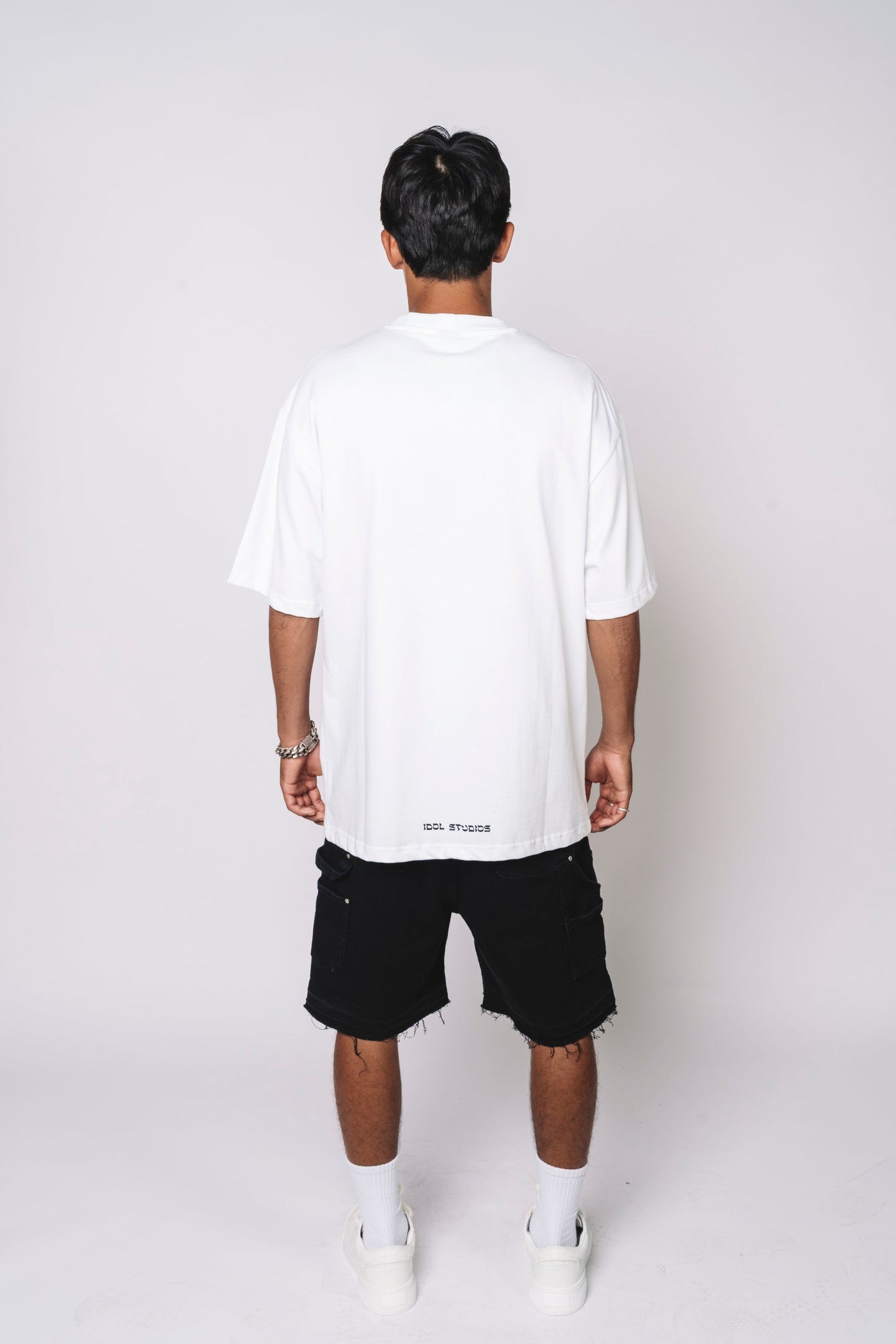 Carpenter denim shorts - black IDOL STUDIOS