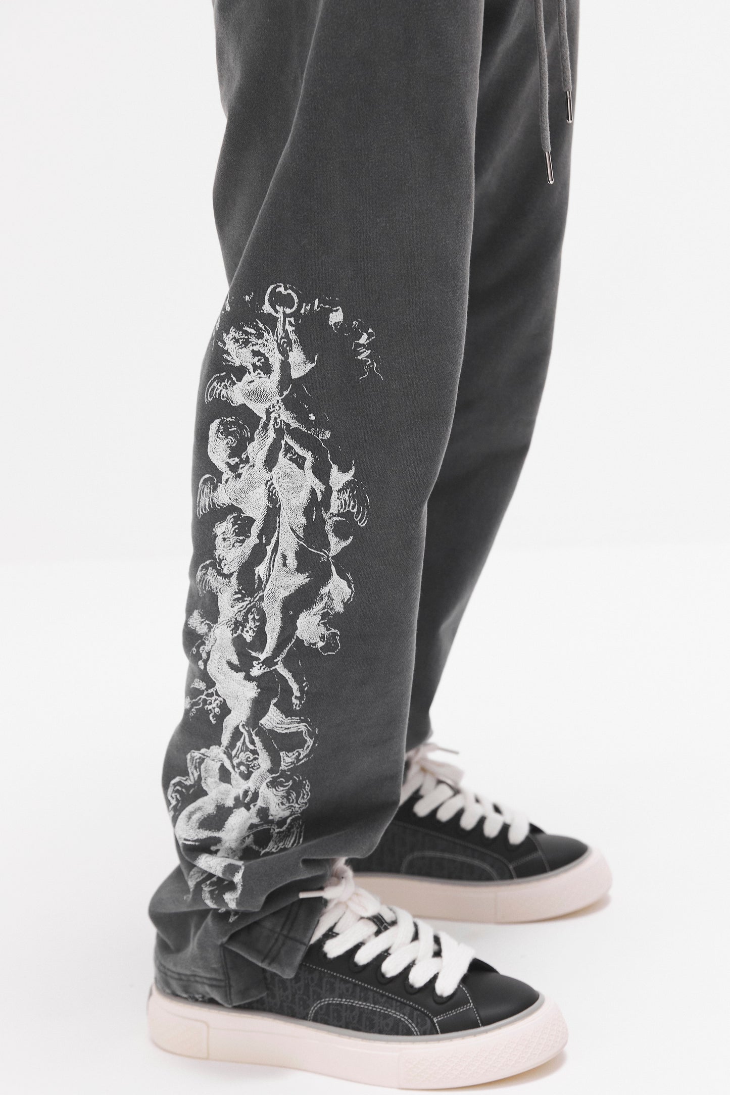 Guardian Angels - grey washed sweatpants IDOL STUDIOS