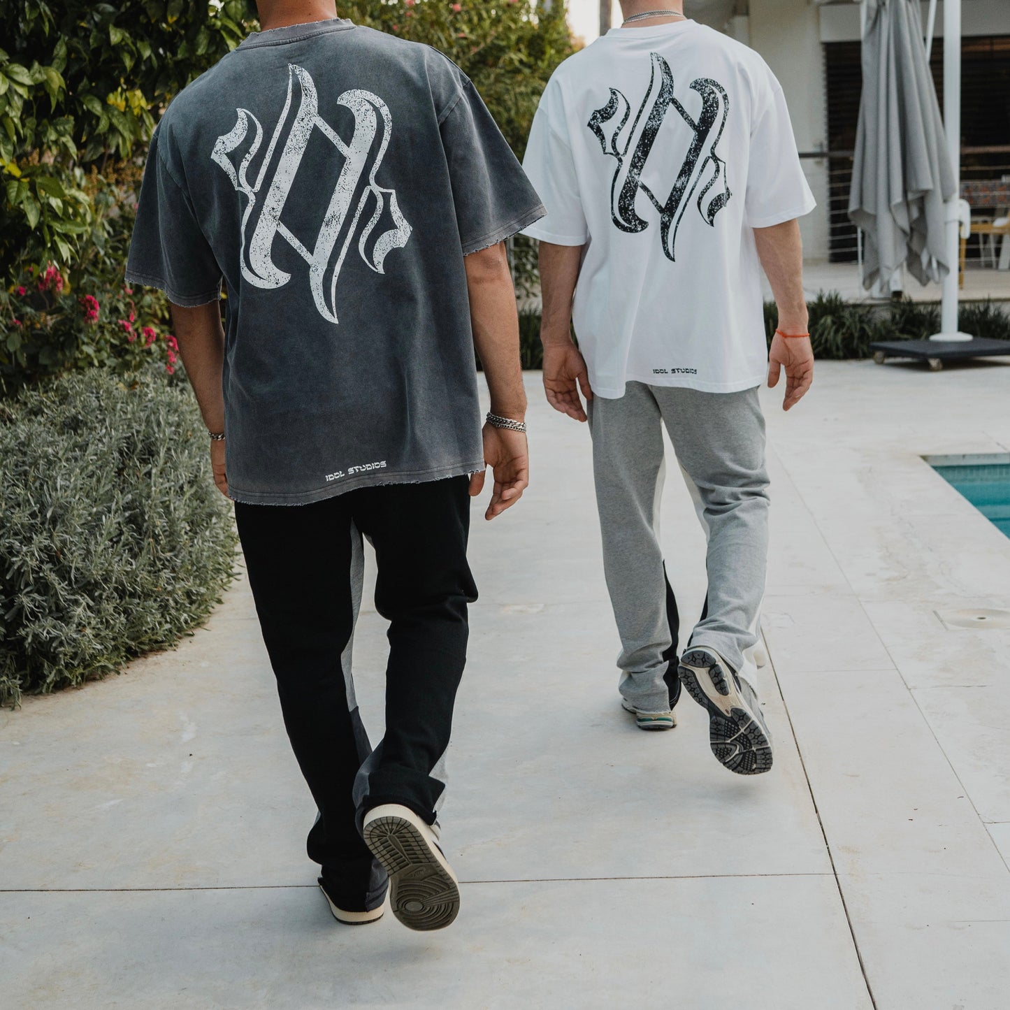 Flare sweatpants - black IDOL STUDIOS