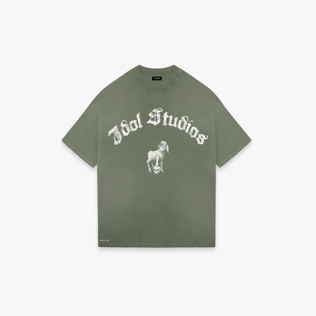 AURA - WASHED GREEN T-SHIRT