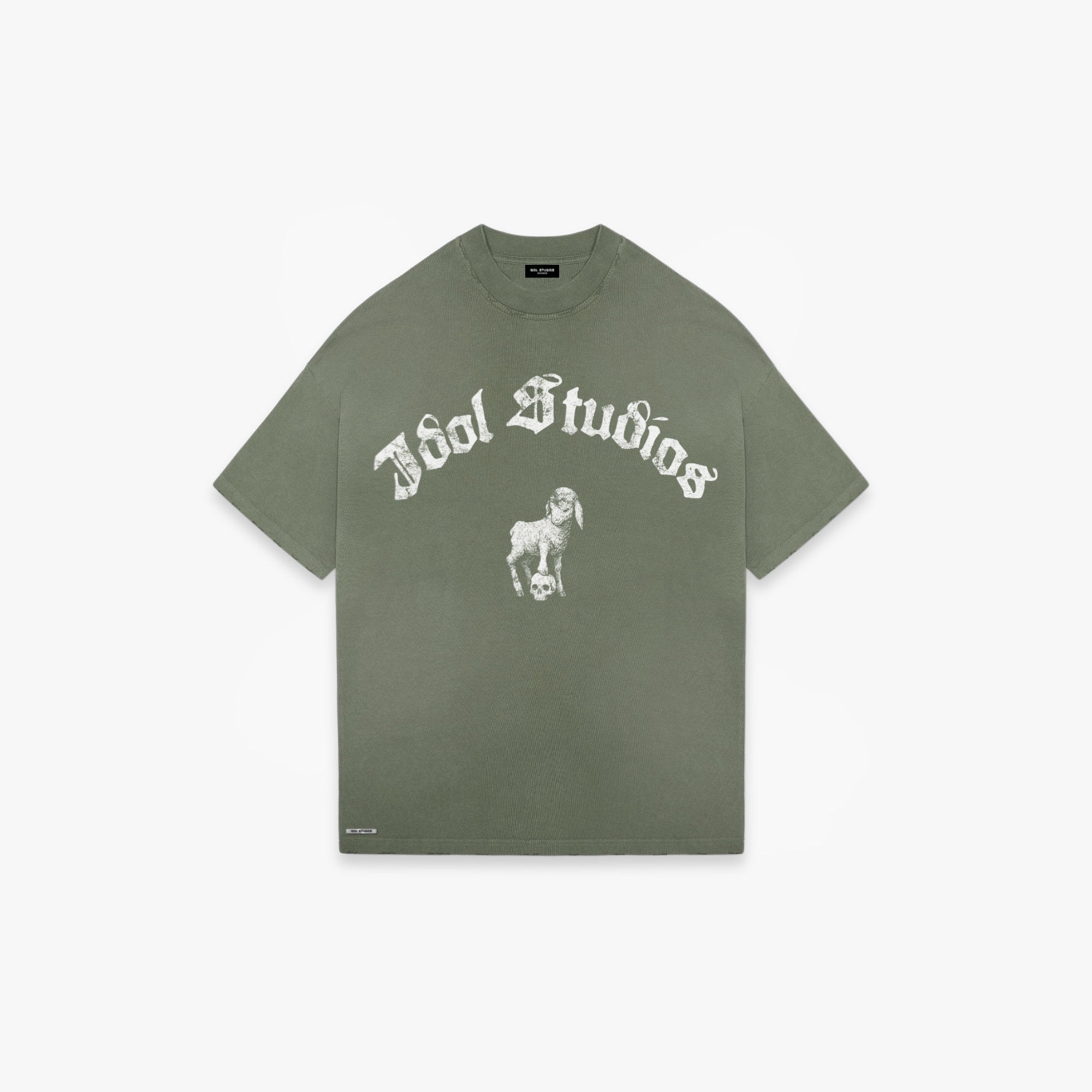 AURA - WASHED GREEN T-SHIRT