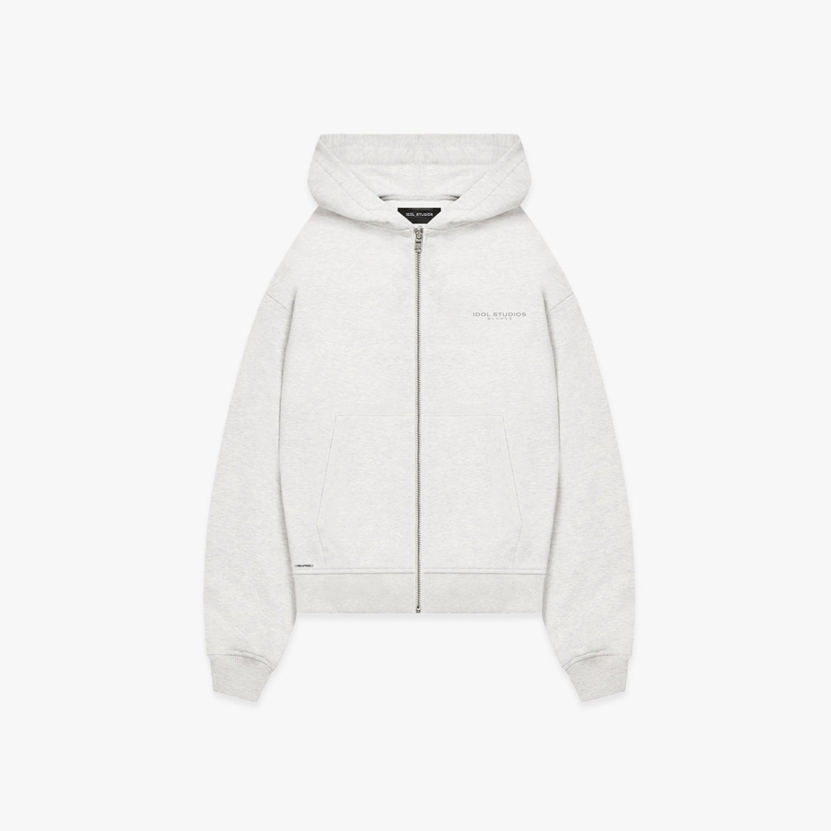 BLANKS - GREY ZIP HOODIE Idolstudios