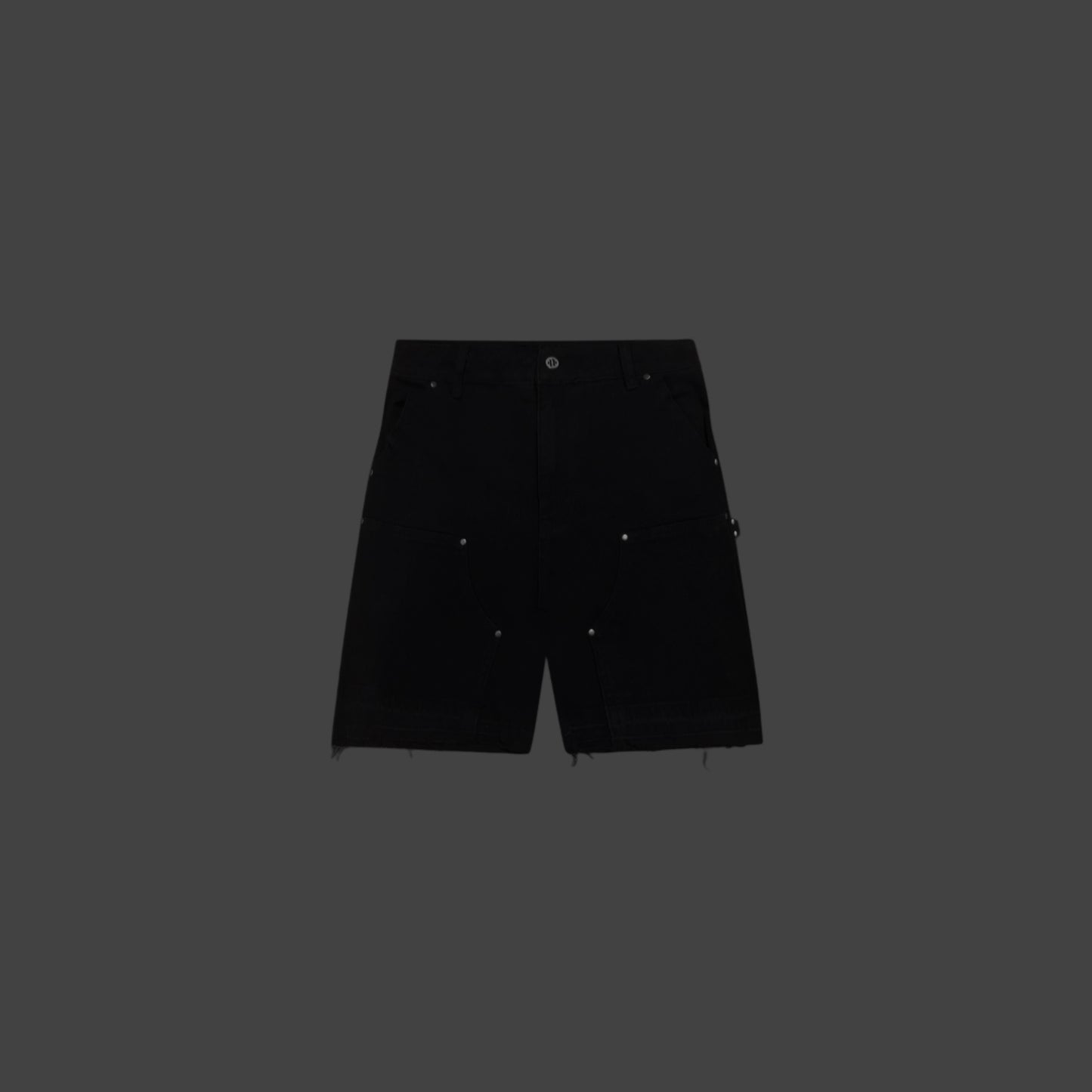 Carpenter denim shorts - black