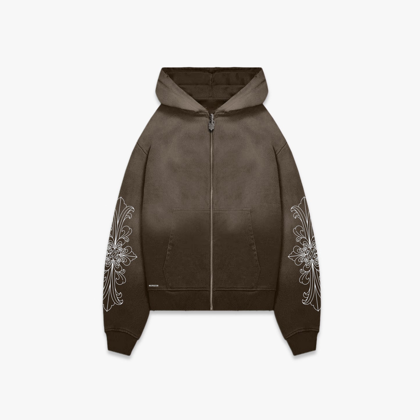 EARTH - BROWN ZIP HOODIE