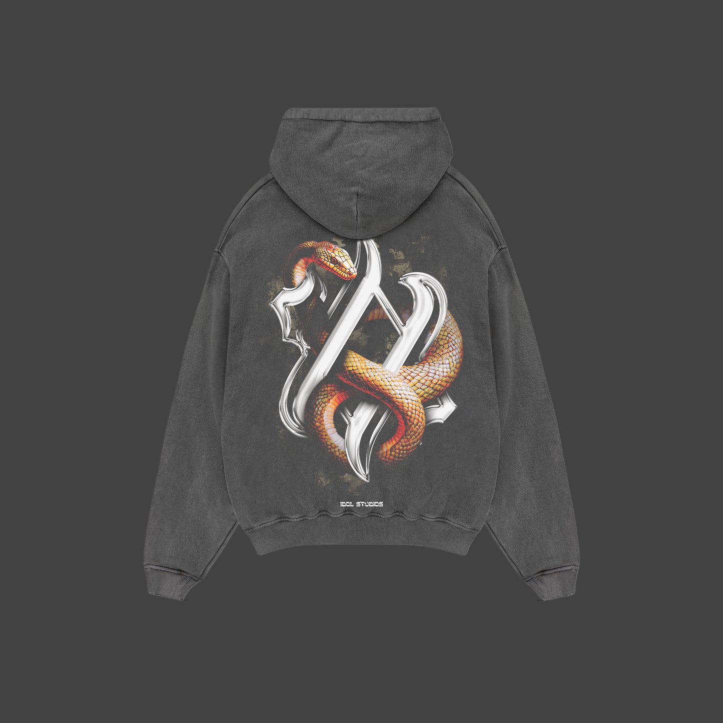 Venom Blade - grey washed hoodie