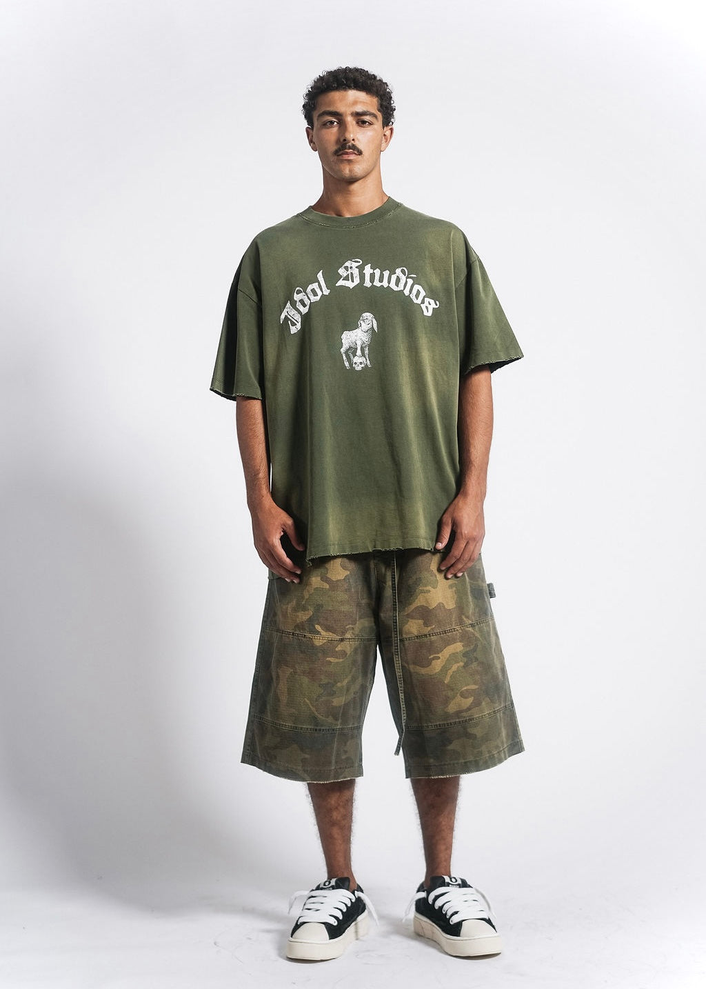 AURA - WASHED GREEN T-SHIRT
