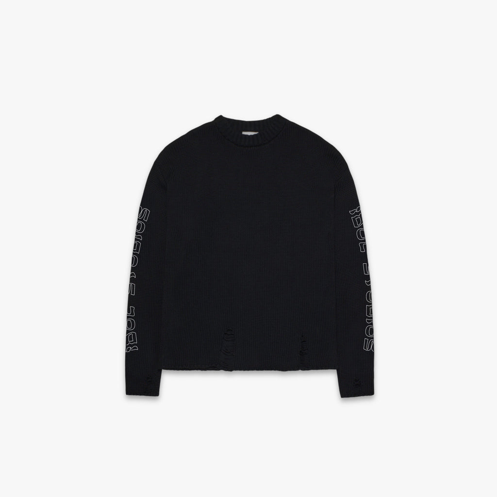 RITUAL - BLACK KNIT SWEATER Idolstudios