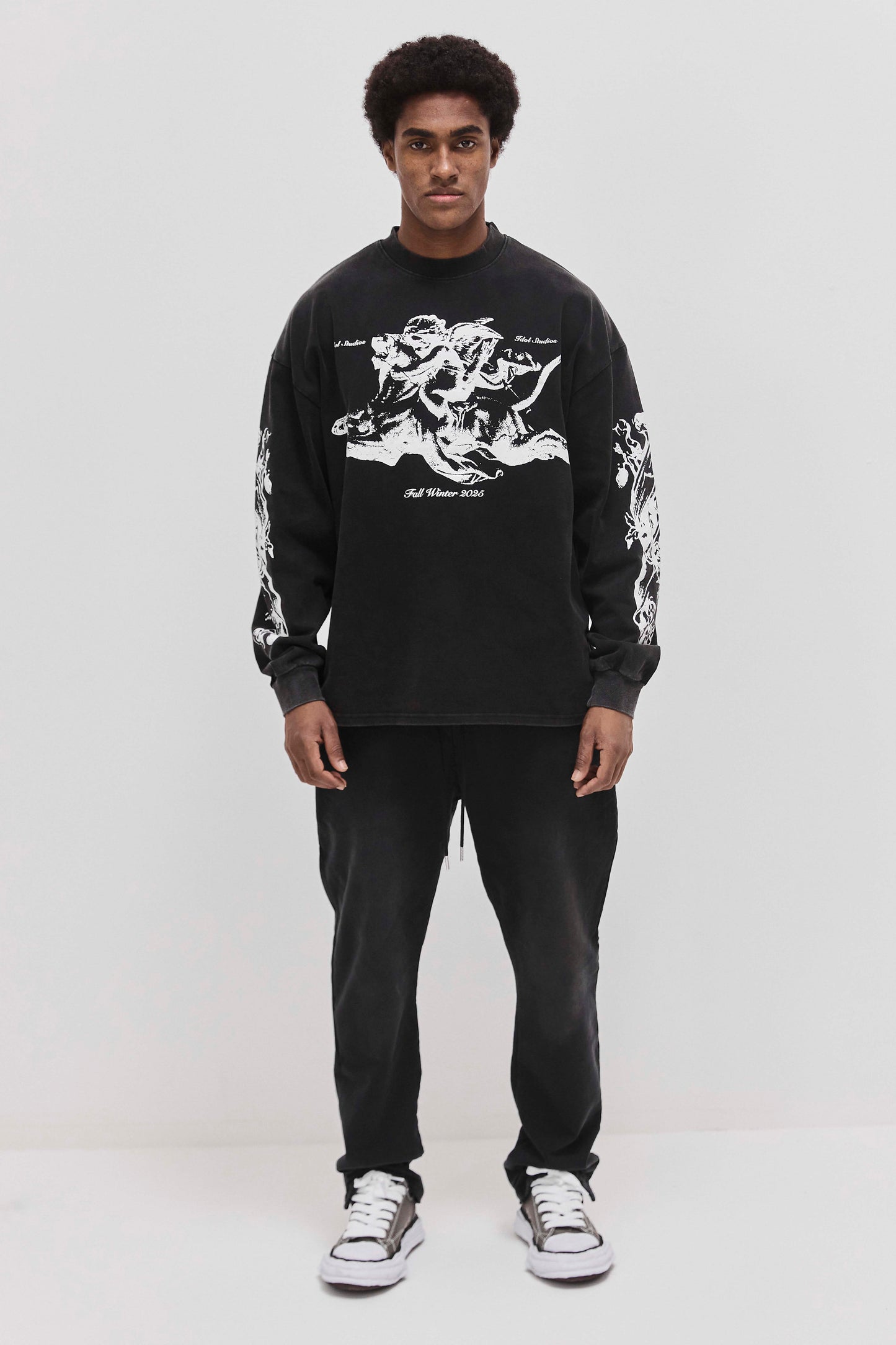 Riding angel - washed black