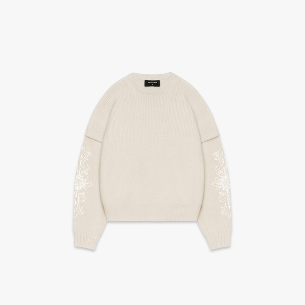BONE - BEIGE KNIT SWEATER Idolstudios
