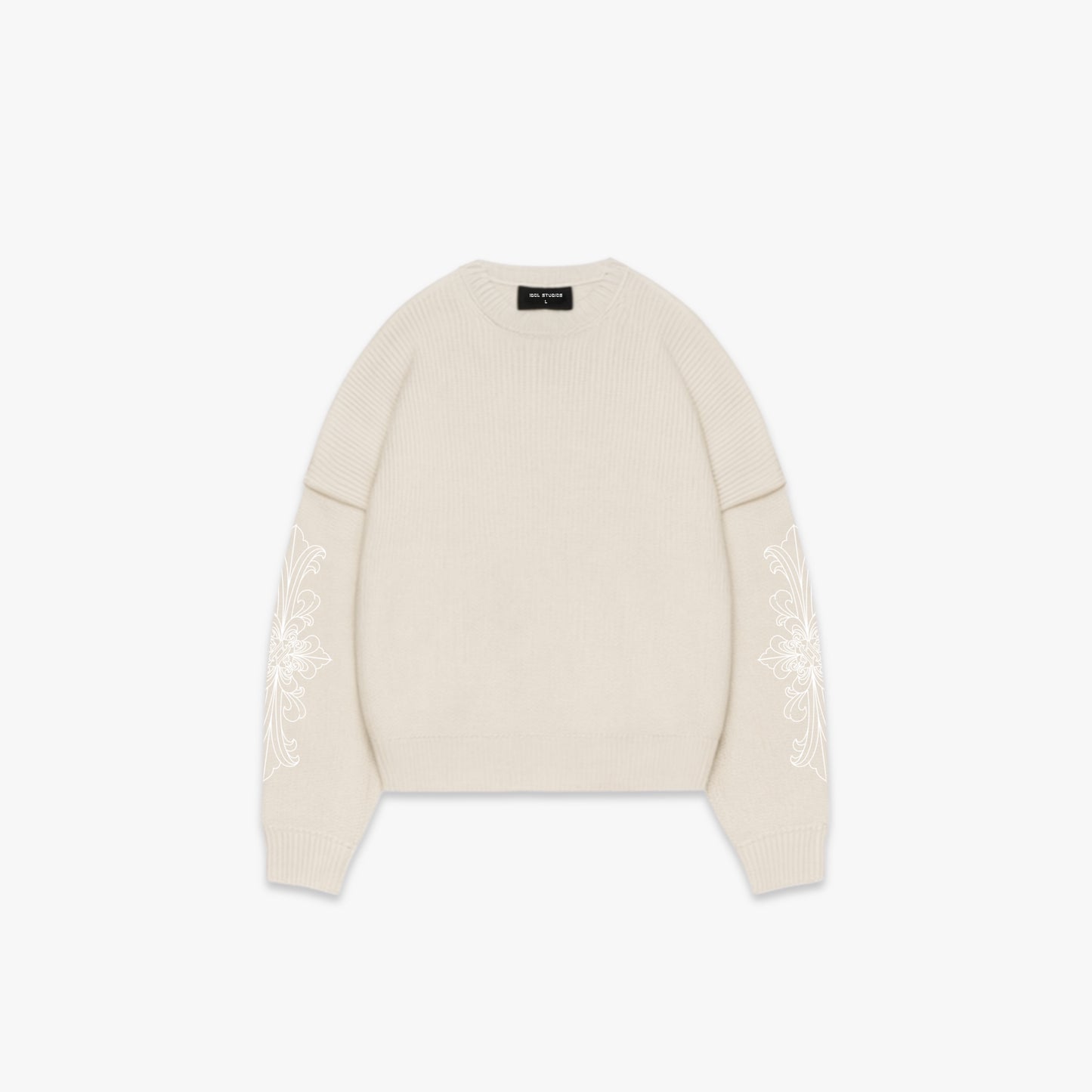 BONE - BEIGE KNIT SWEATER