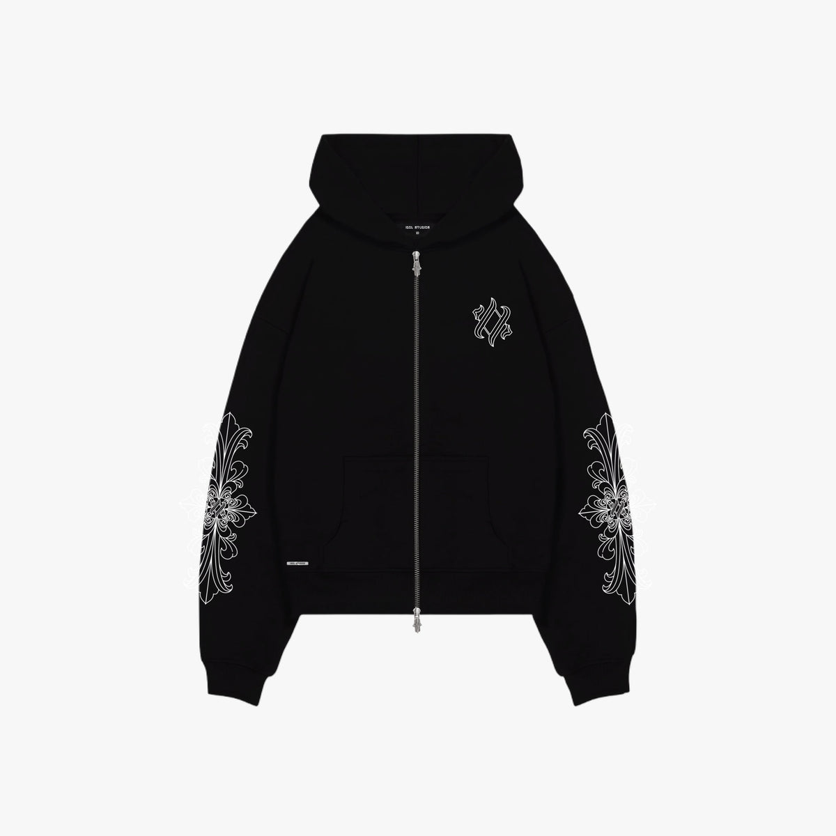 NOCTURNE - BLACK ZIP HOODIE Idolstudios