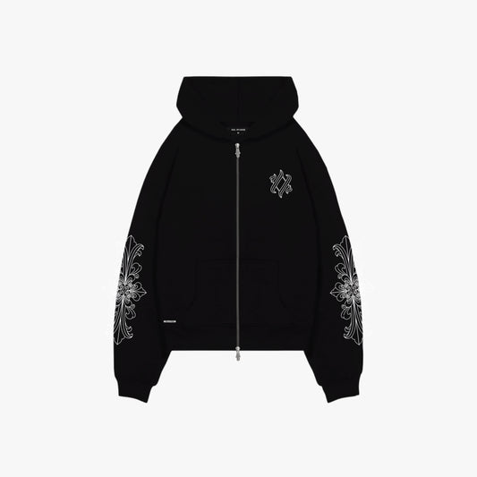 NOCTURNE - BLACK ZIP HOODIE