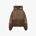 EARTH - BROWN ZIP HOODIE Idolstudios