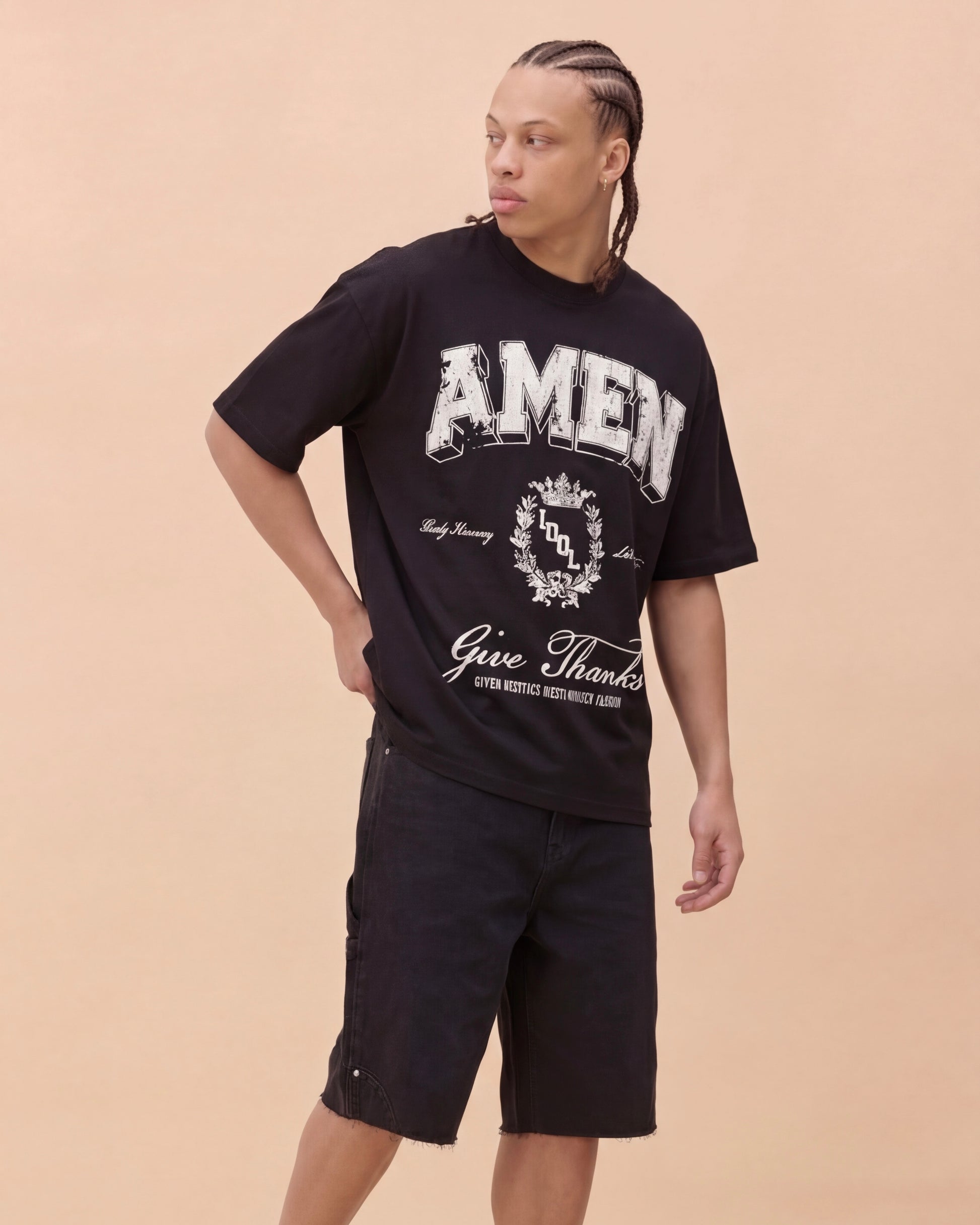 AMEN - BLACK T-SHIRT Idolstudios