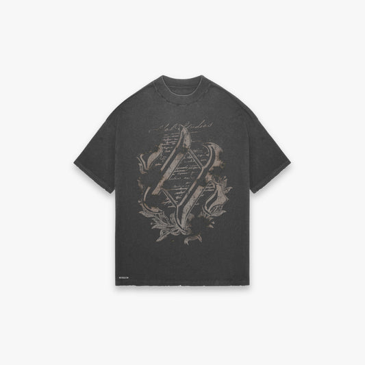 ARCANE - WASHED BLACK T-SHIRT