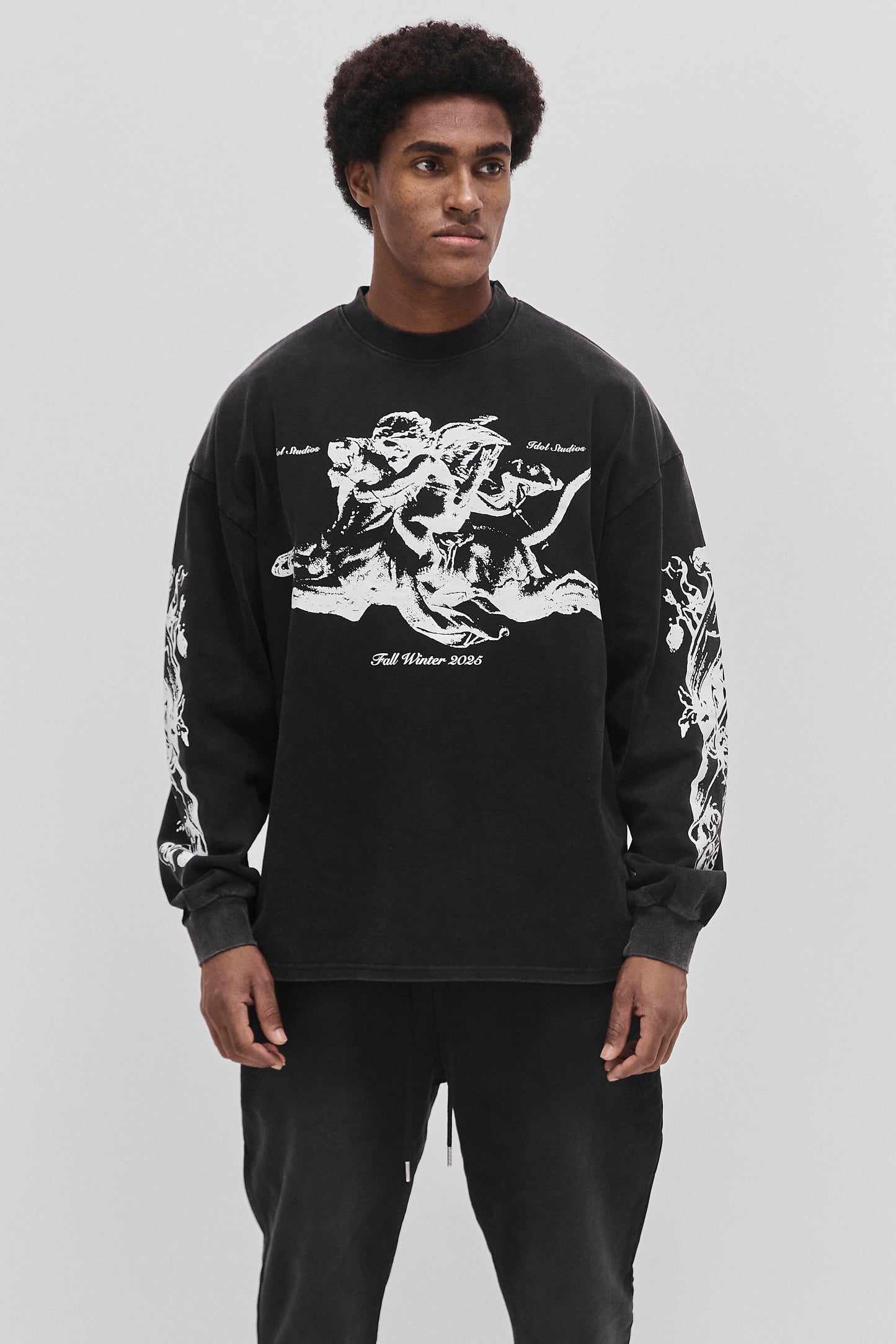 Riding angel - washed black
