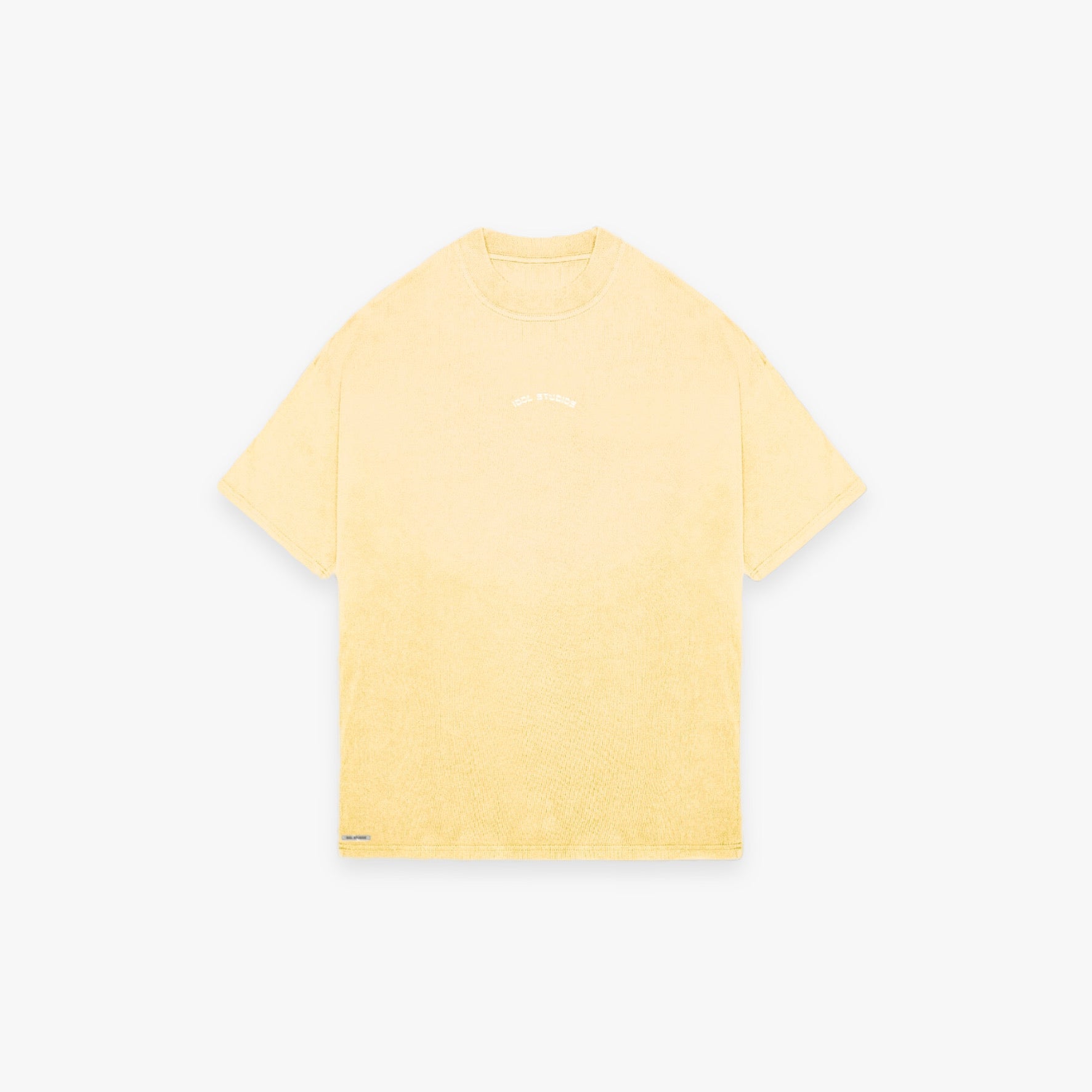 CURVED LOGO - WASHED YELLOW Idolstudios