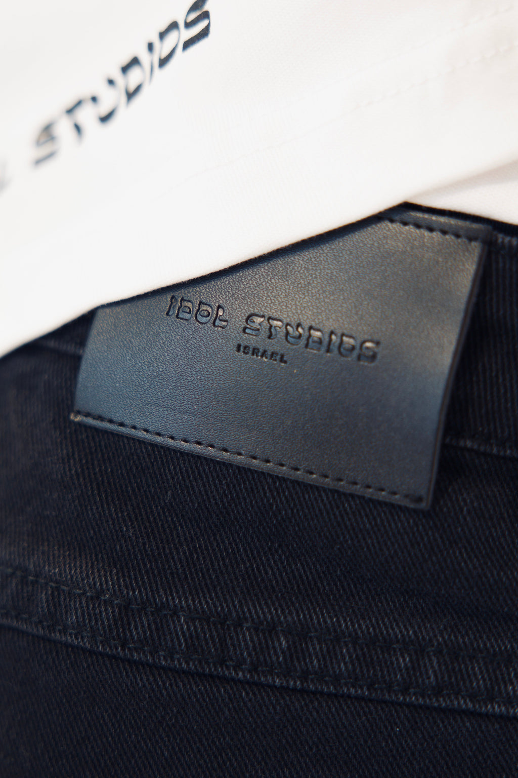 CUT OUT WASHED BLACK DENIM IDOL STUDIOS