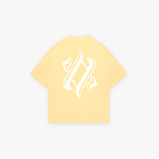 CROP MAGEN DAVID - WASHED YELLOW