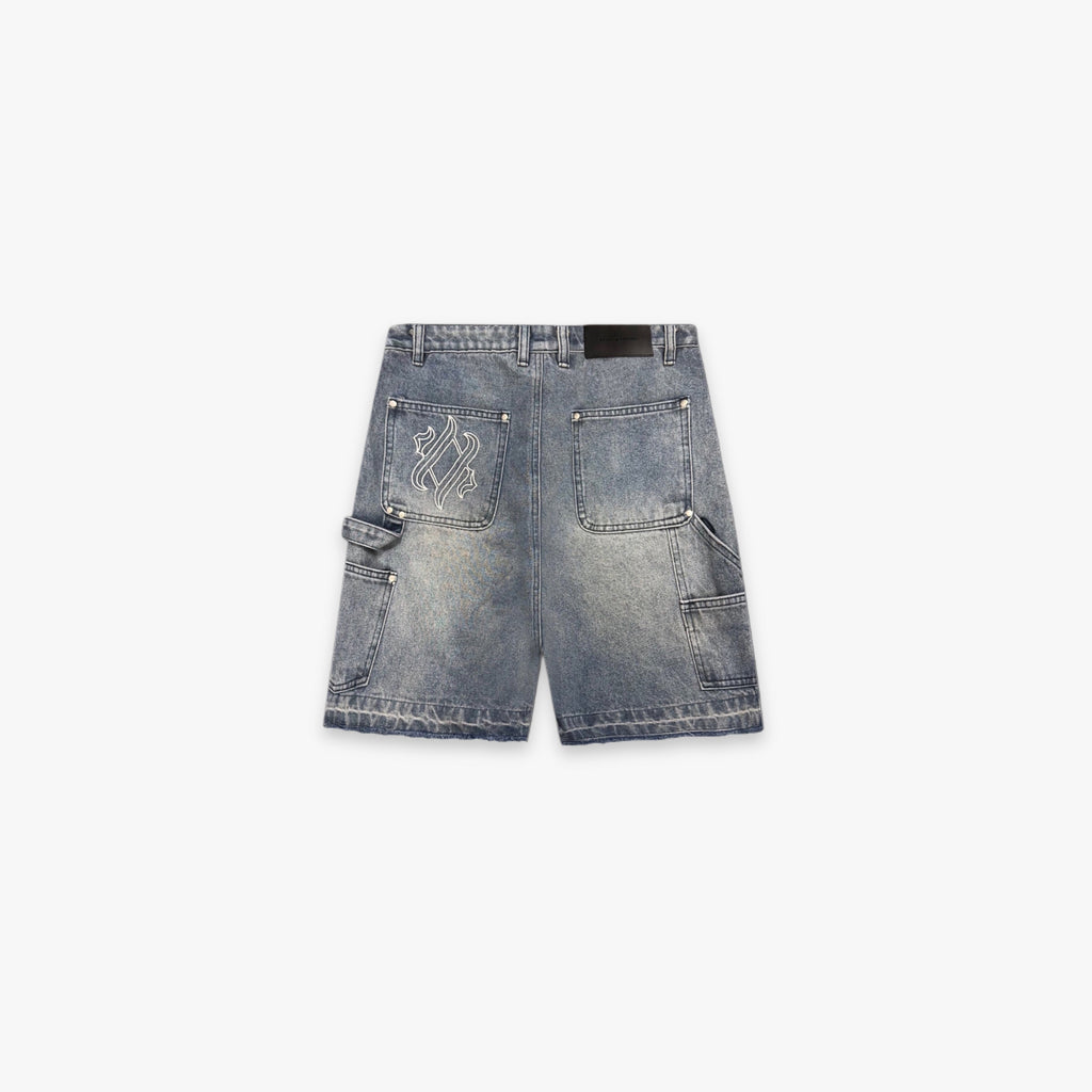 Carpenter denim shorts - light blue IDOL STUDIOS