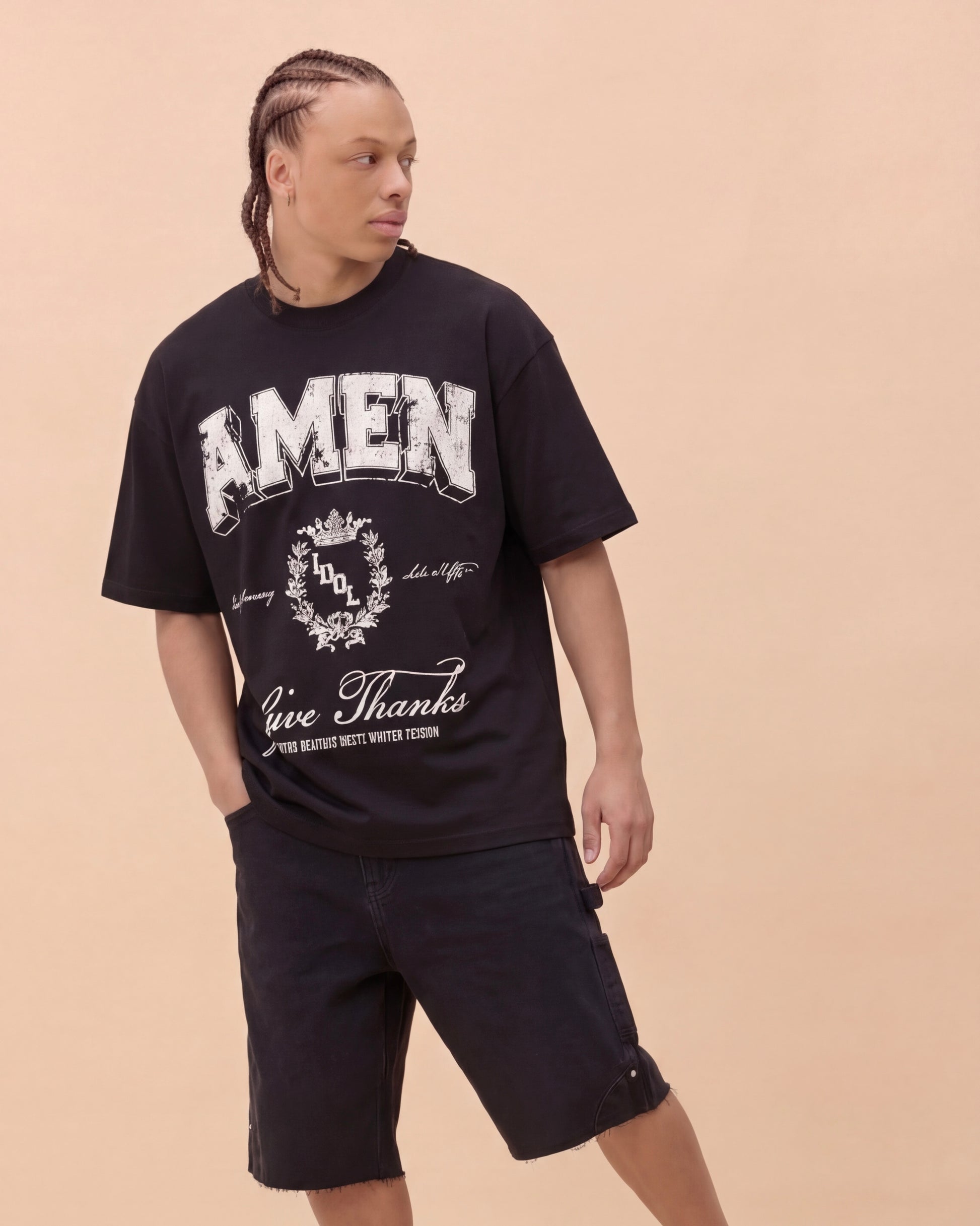 AMEN - BLACK T-SHIRT Idolstudios