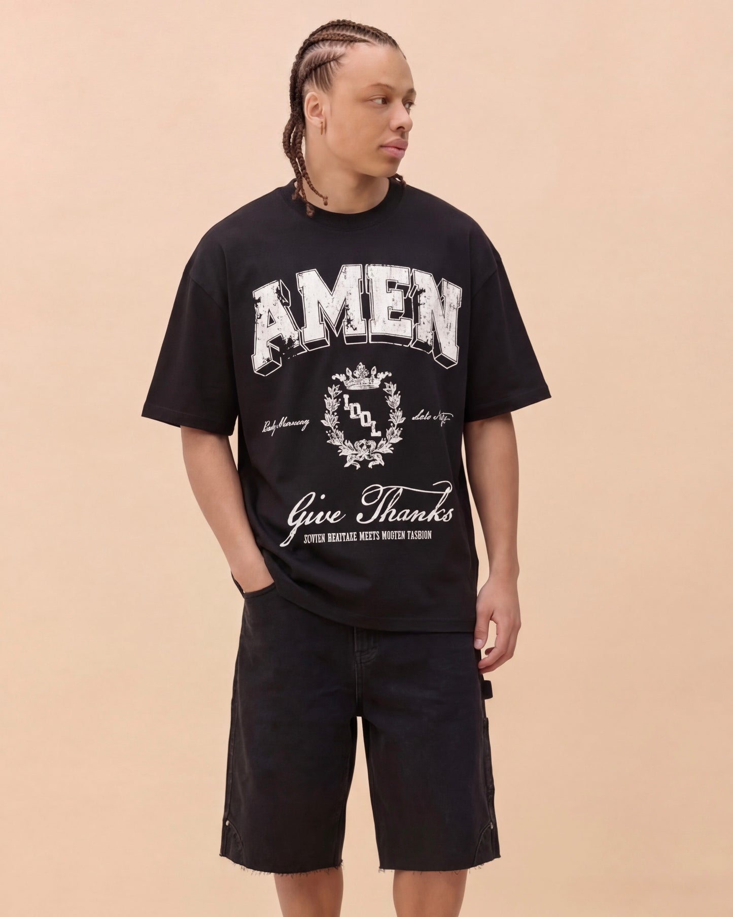 AMEN - BLACK T-SHIRT Idolstudios