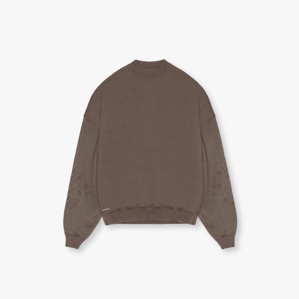 UMBER - BROWN CREW NECK Idolstudios
