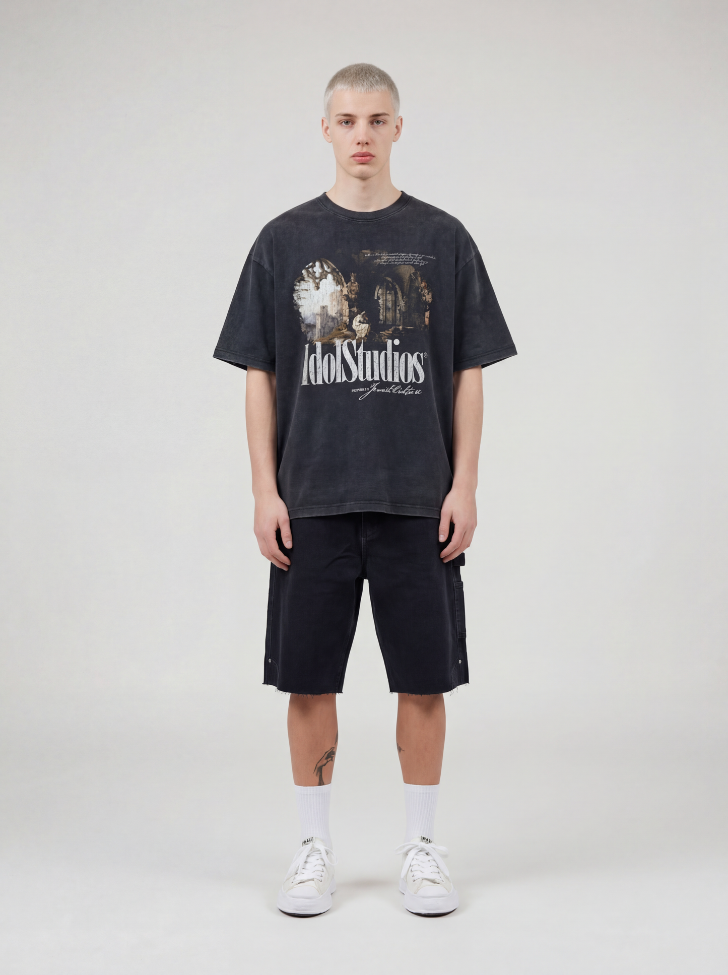CATHEDRAL - WASHED BLACK T-SHIRT Idolstudios