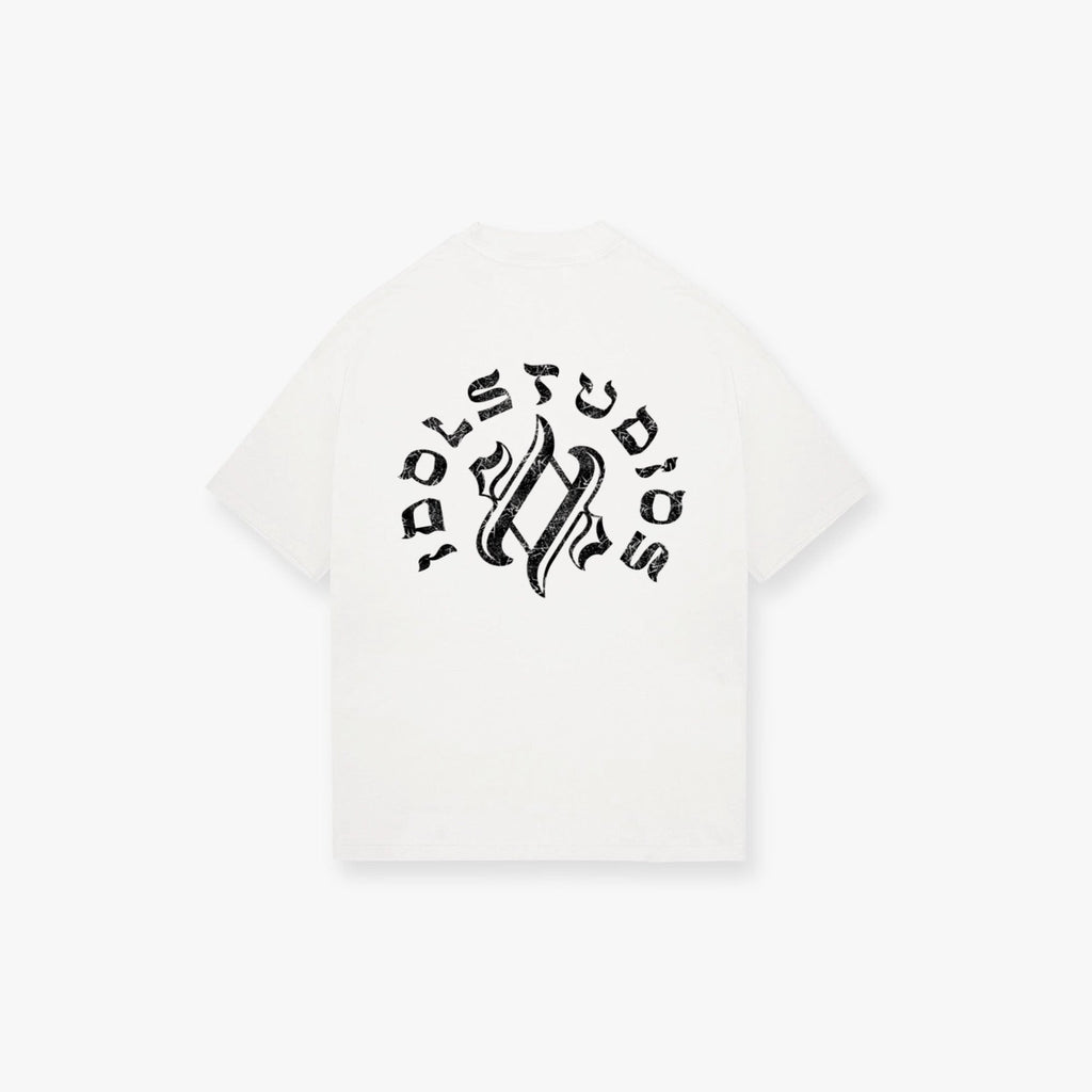 SCROLL LOGO - WHITE Idolstudios
