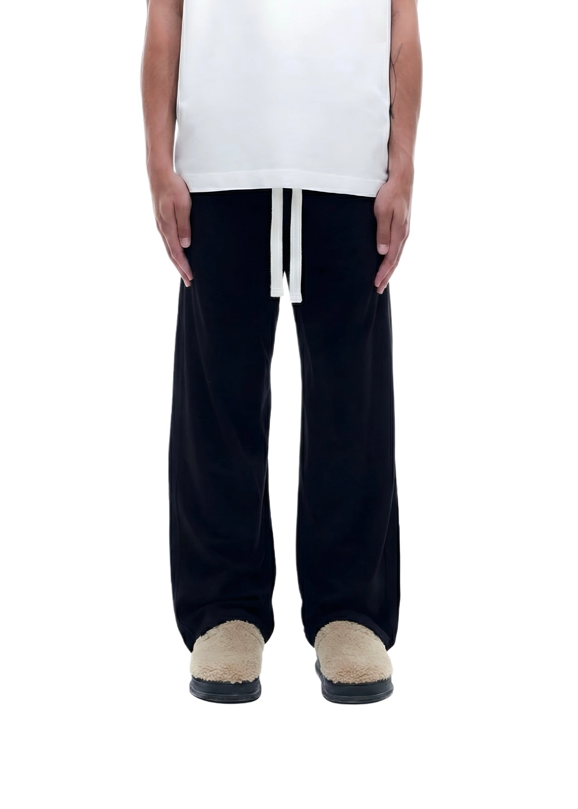 WAFFLE LOUNGE PANTS - BLACK IDOL STUDIOS