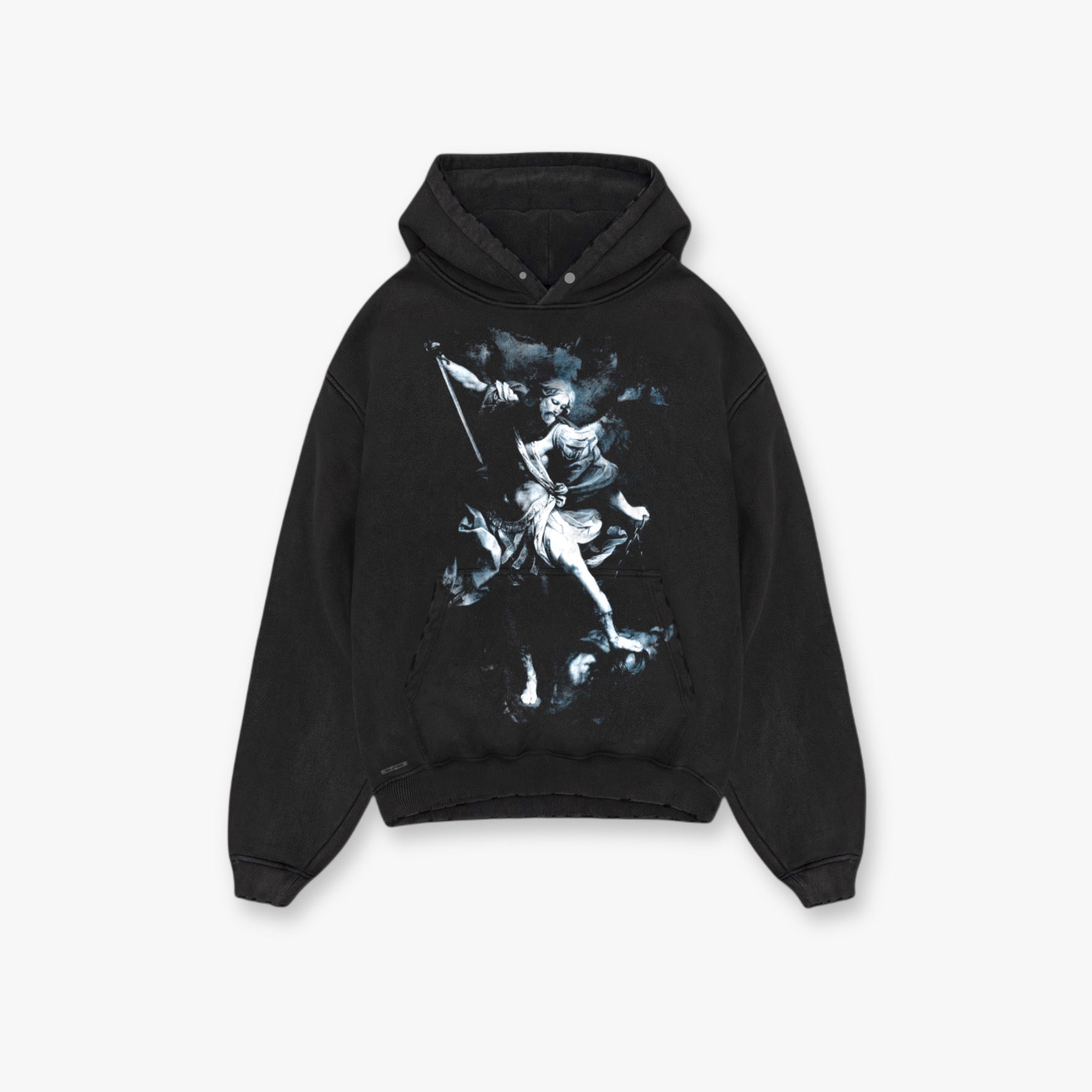 Eternal Knight - black washed hoodie Idolstudios