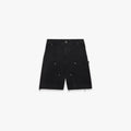 Carpenter denim shorts - black IDOL STUDIOS