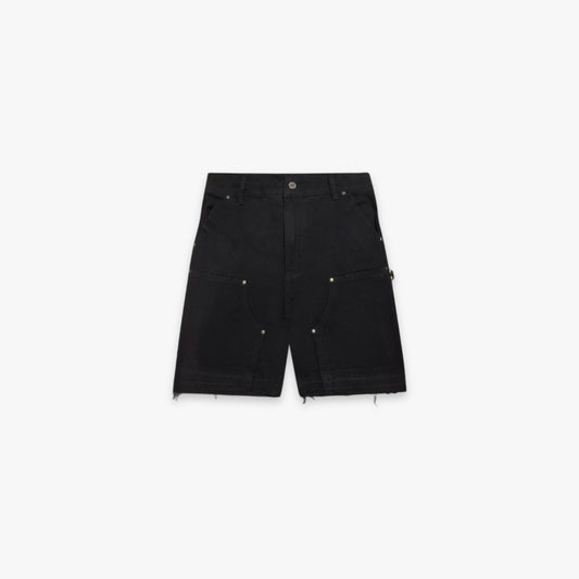 Carpenter denim shorts - black