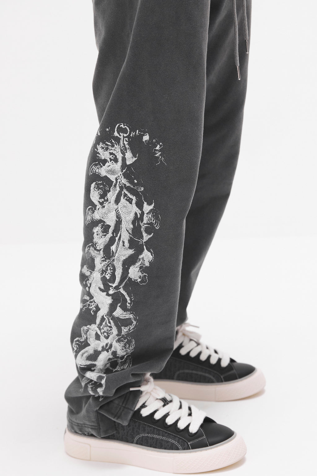 Guardian Angels - grey washed sweatpants IDOL STUDIOS