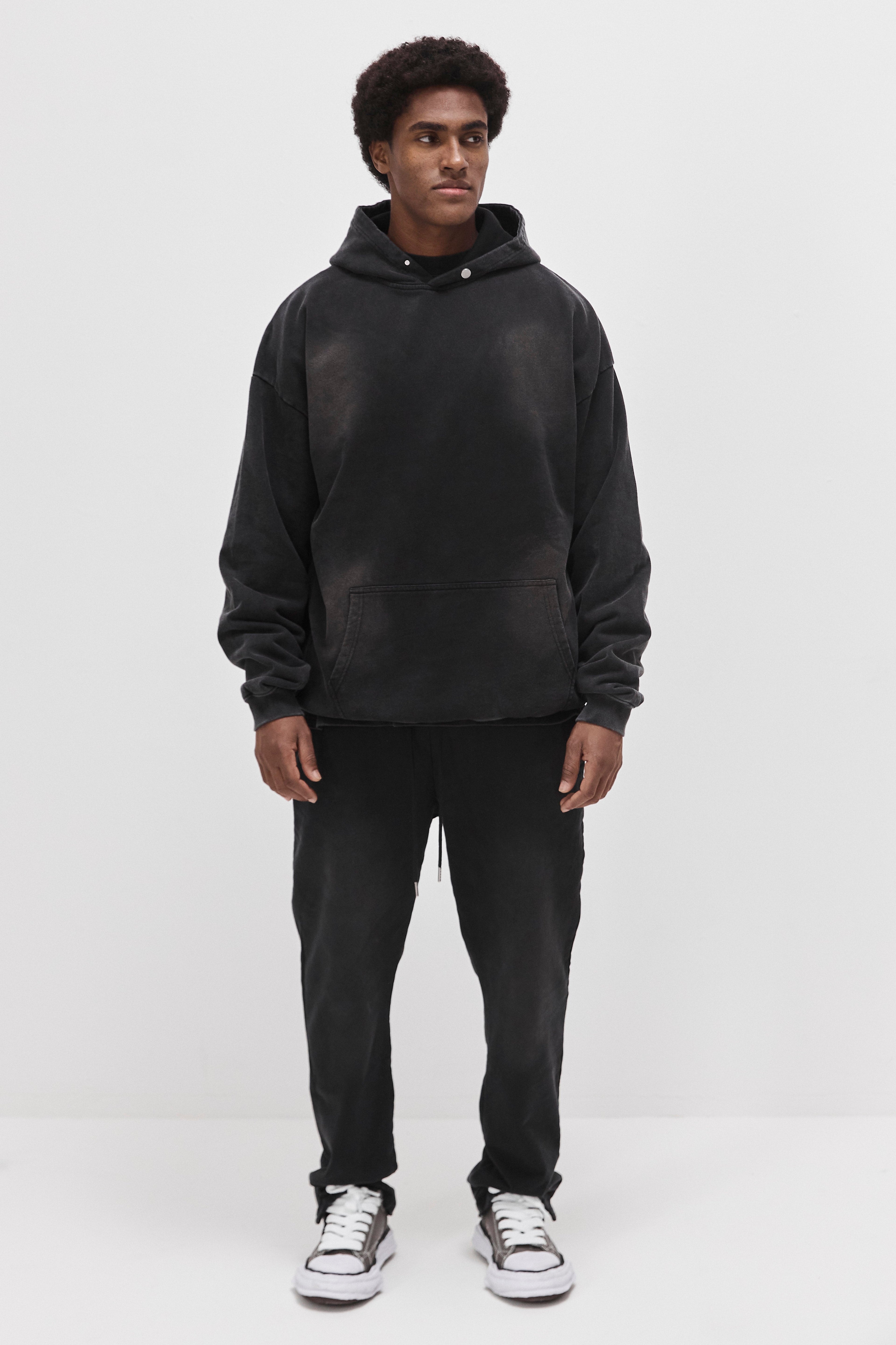 Blank - black washed hoodie Idolstudios