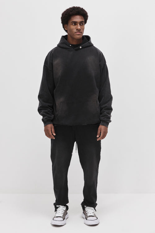 Blank - black washed hoodie Idolstudios